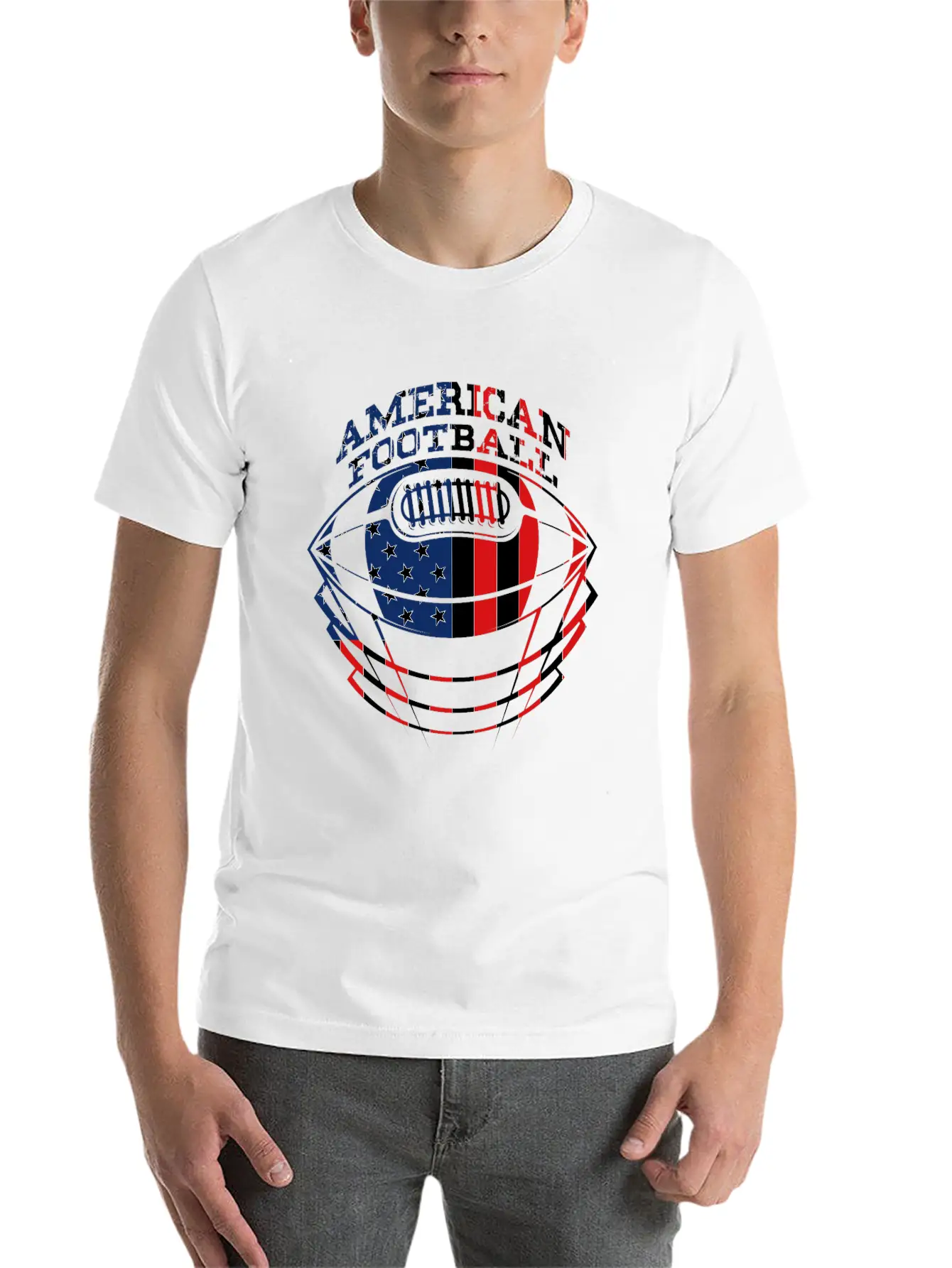 American Football Breathable Graphic T-Shirt – Perfect For Casual Days