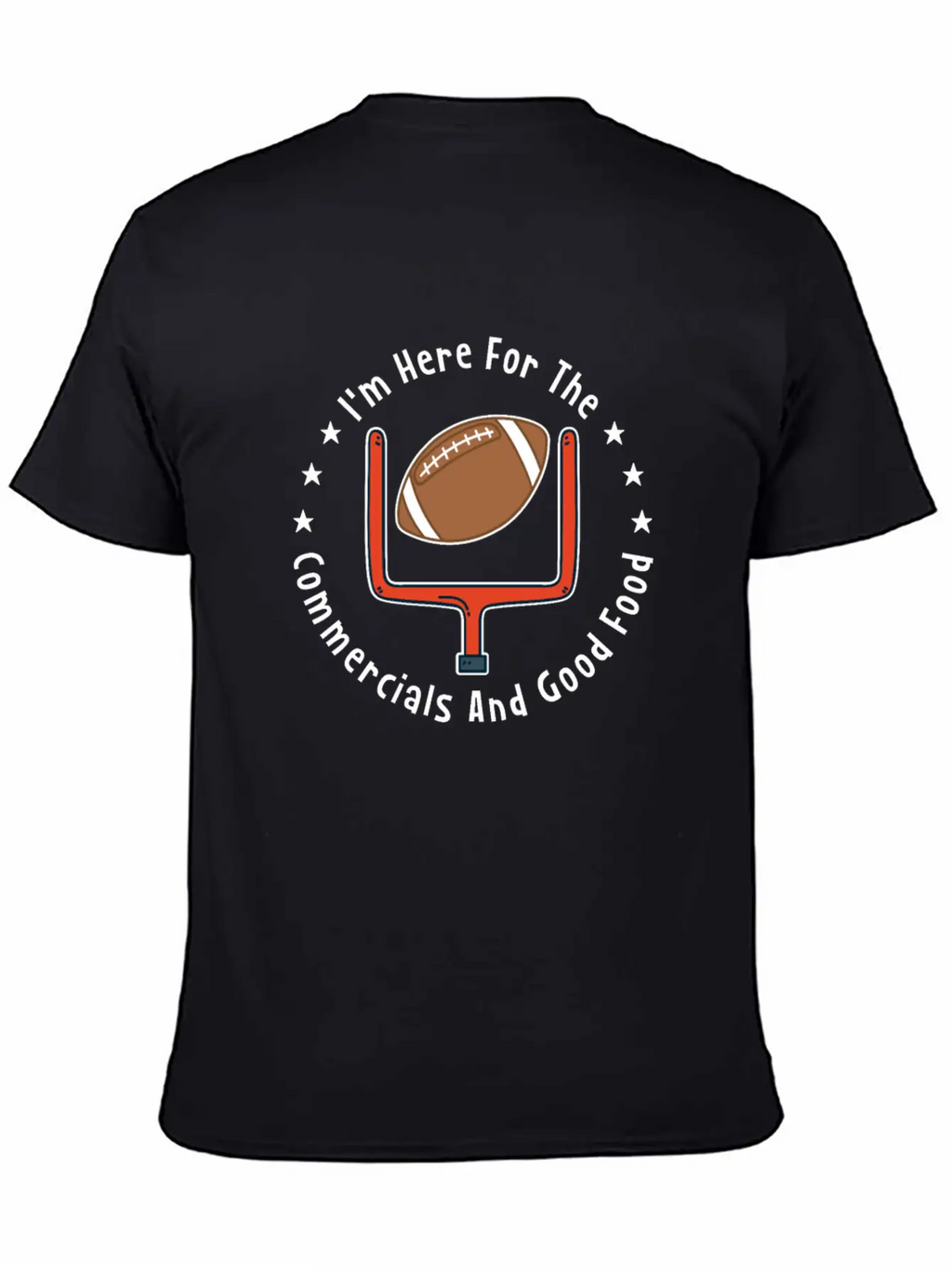 American Football Commercials And Food Essential Cotton Tee For Daily Outfits – Unisex Style