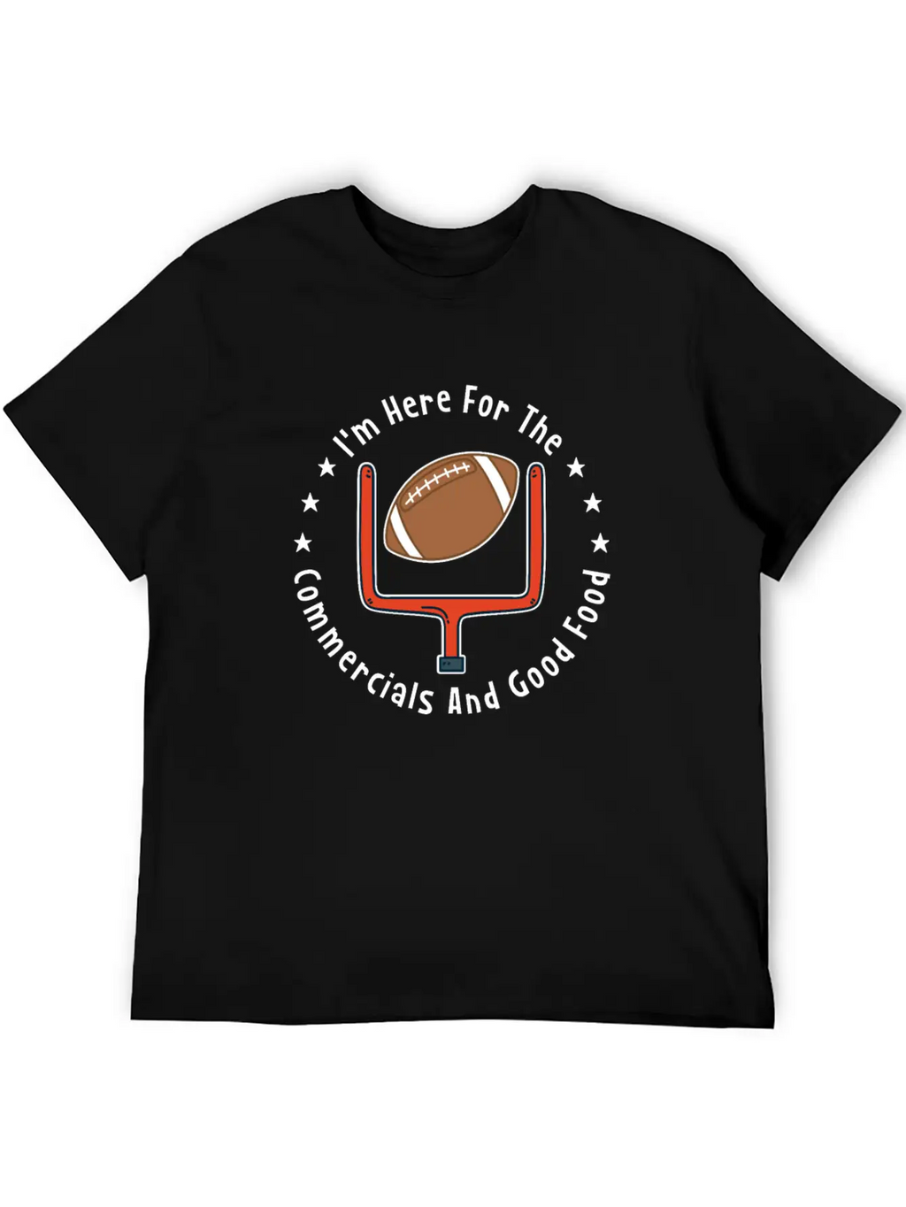 American Football Commercials And Food Essential Cotton Tee For Daily Outfits – Unisex Style