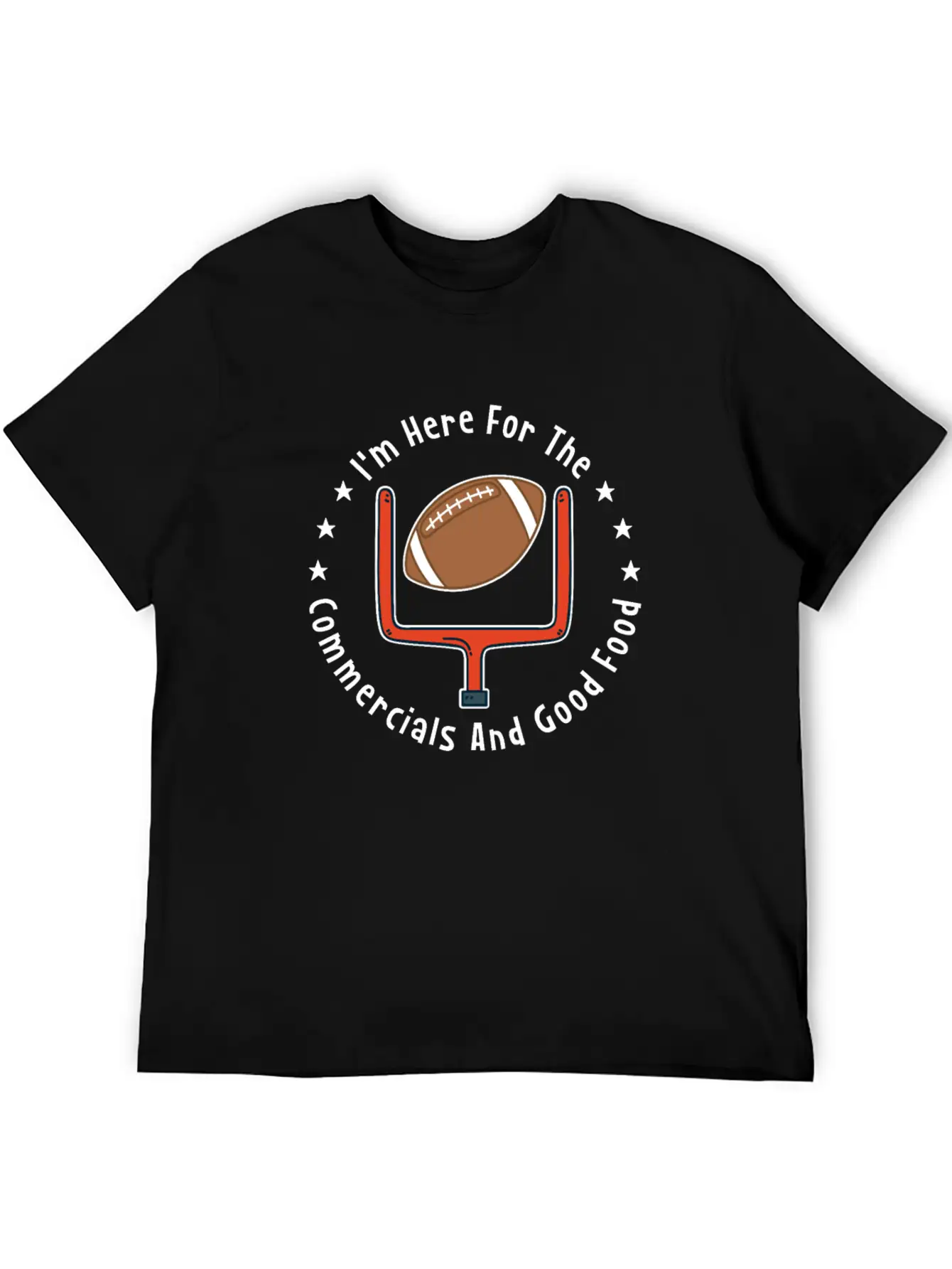 American Football Commercials And Food Essential Cotton Tee For Daily Outfits – Unisex Style