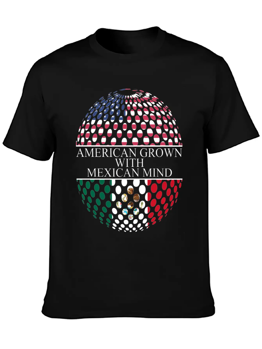 American Grown With Mexican Mind Unisex Casual T-Shirt – Clean Design For Daily Comfort
