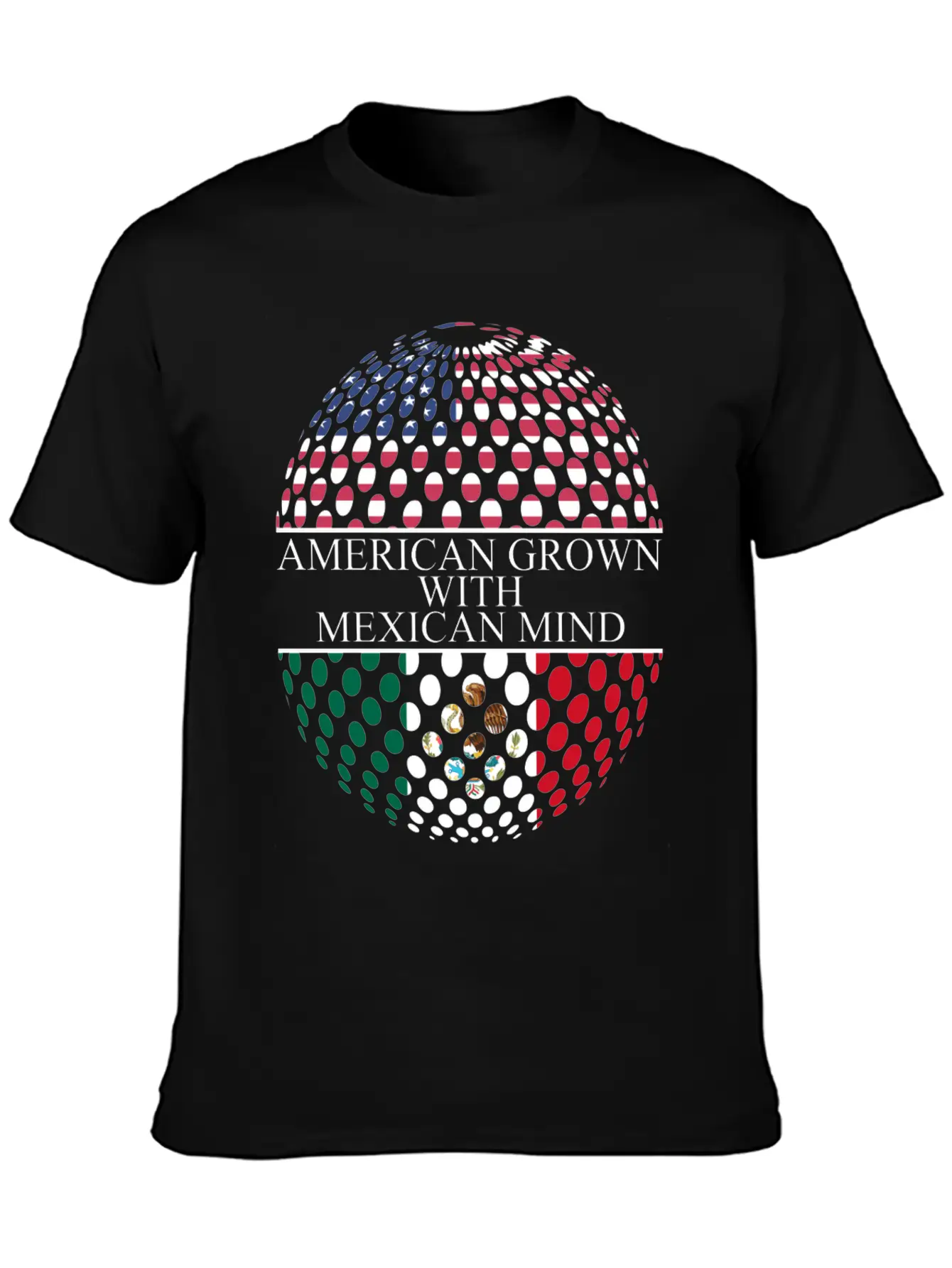American Grown With Mexican Mind Unisex Casual T-Shirt – Clean Design For Daily Comfort
