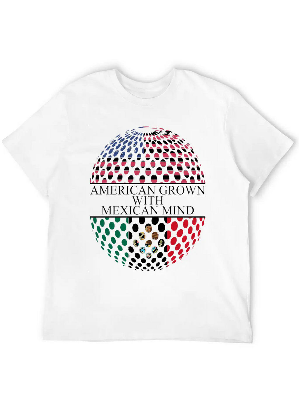 American Grown With Mexican Mind Unisex Casual T-Shirt – Clean Design For Daily Comfort