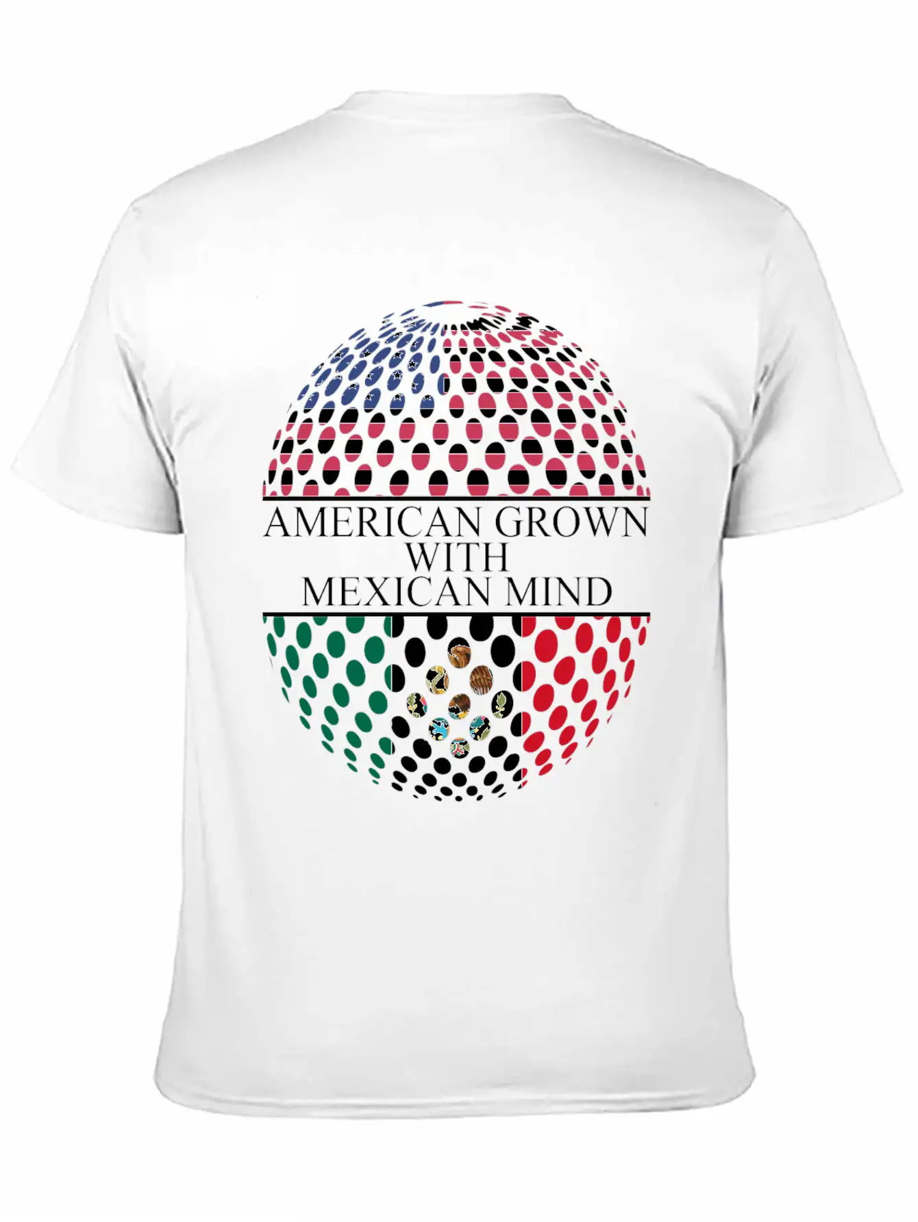 American Grown With Mexican Mind Unisex Casual T-Shirt – Clean Design For Daily Comfort