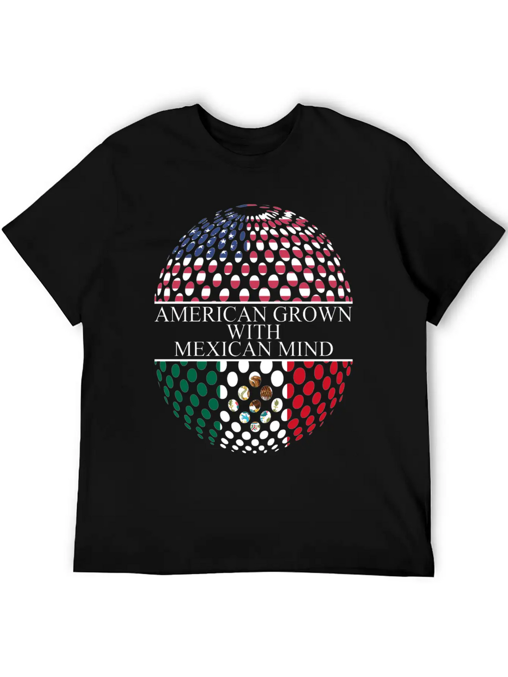 American Grown With Mexican Mind Unisex Casual T-Shirt – Clean Design For Daily Comfort