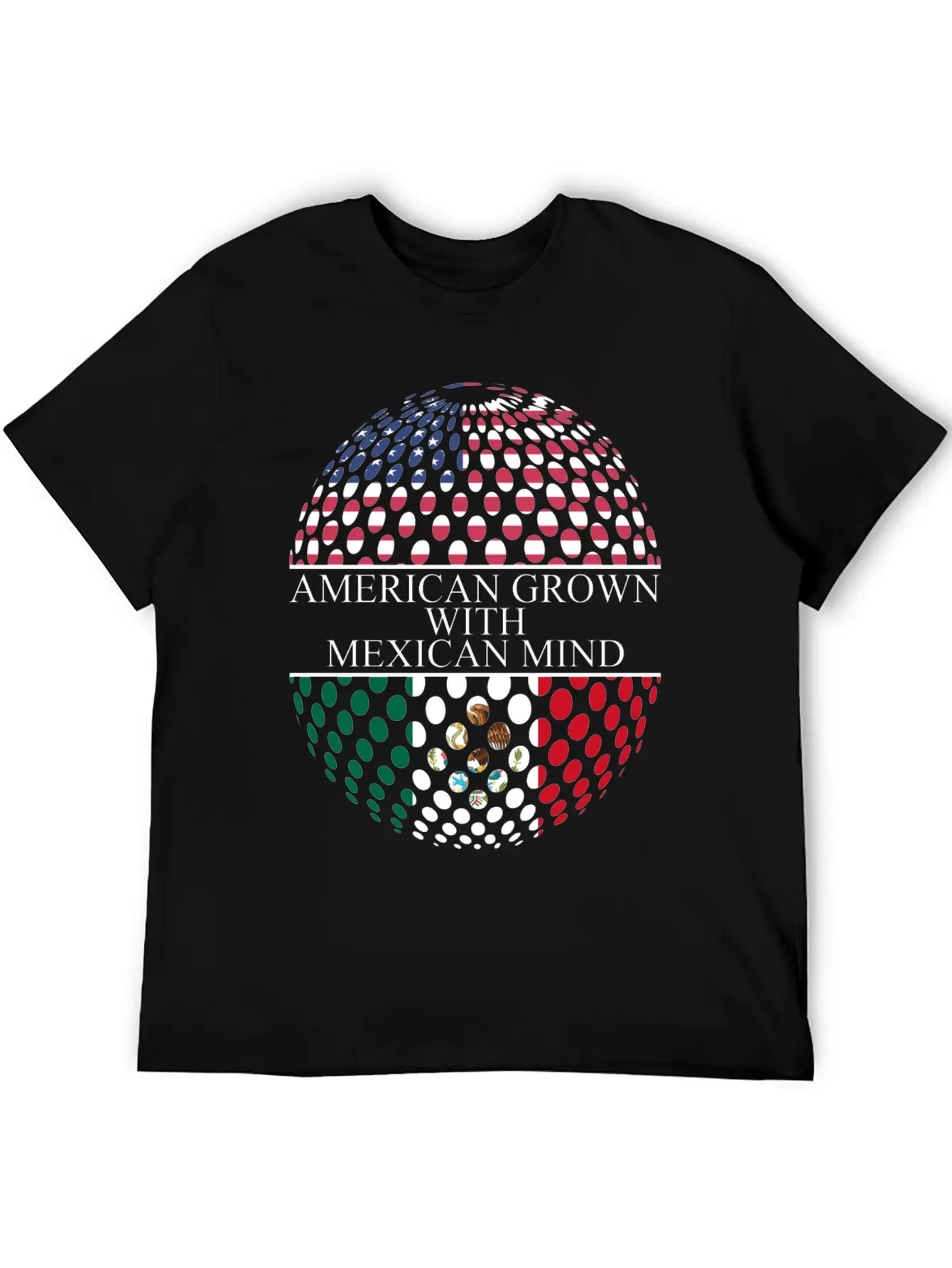 American Grown With Mexican Mind Unisex Casual T-Shirt – Clean Design For Daily Comfort