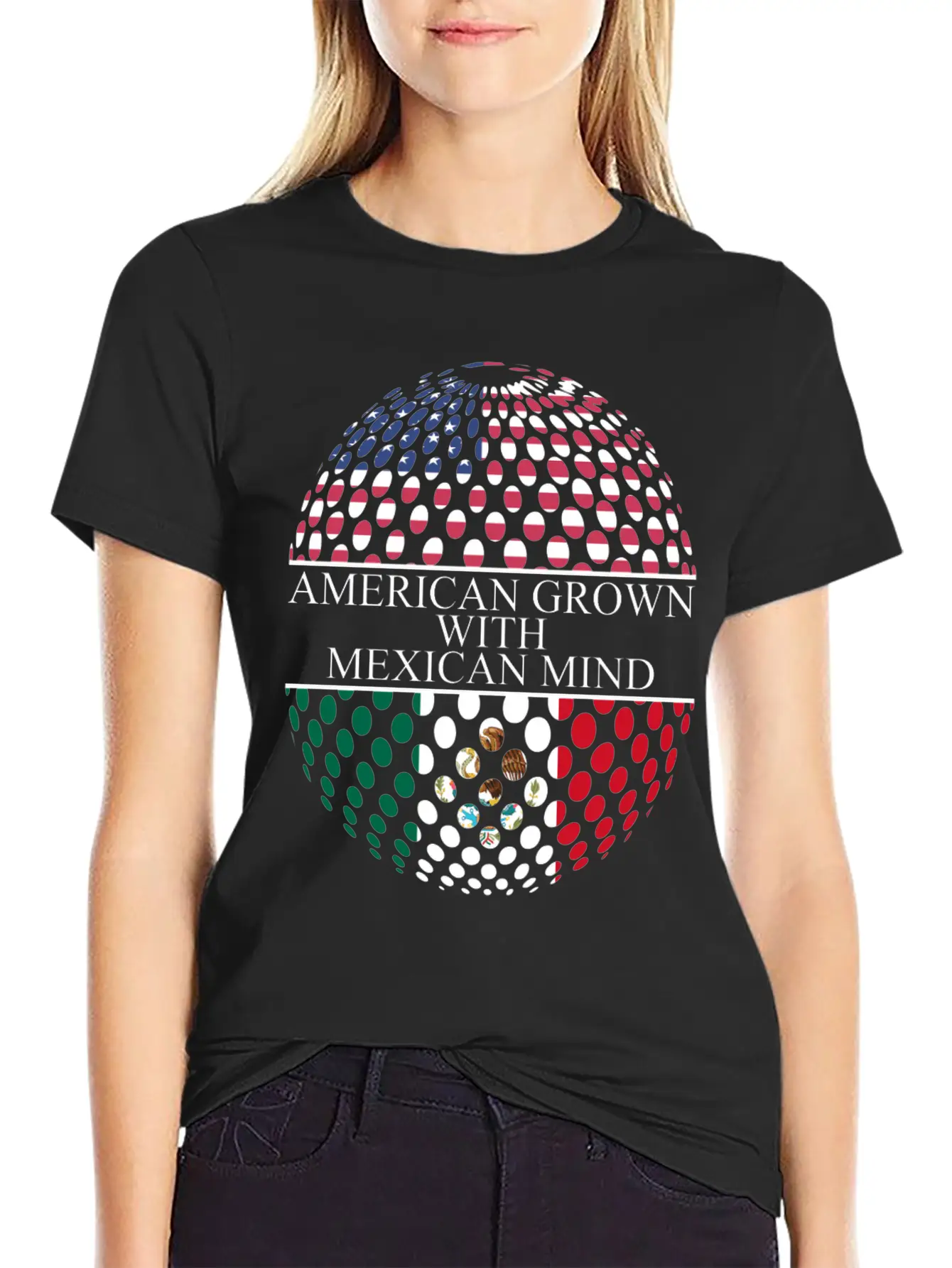 American Grown With Mexican Mind Unisex Casual T-Shirt – Clean Design For Daily Comfort