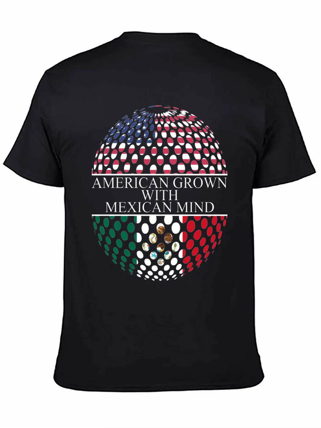 American Grown With Mexican Mind Unisex Casual T-Shirt – Clean Design For Daily Comfort