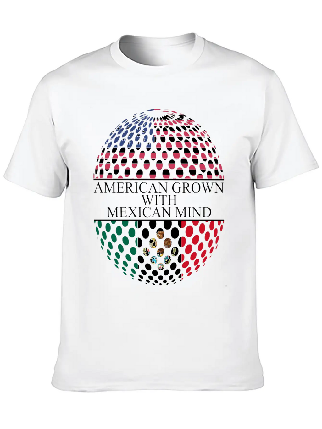 American Grown With Mexican Mind Unisex Casual T-Shirt – Clean Design For Daily Comfort