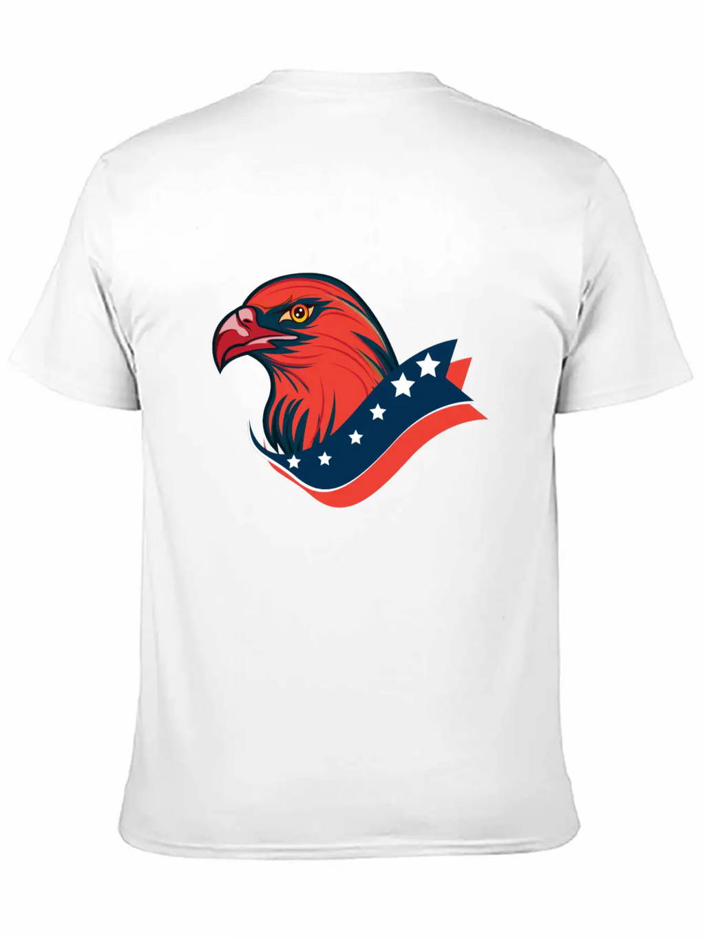 American Red Eagle, Patriotic American Eagle Unisex Short Sleeve Soft Cotton T-Shirt – Casual Everyday Wear