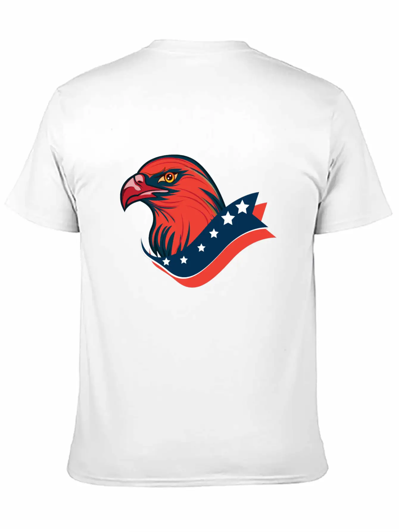 American Red Eagle, Patriotic American Eagle Unisex Short Sleeve Soft Cotton T-Shirt – Casual Everyday Wear