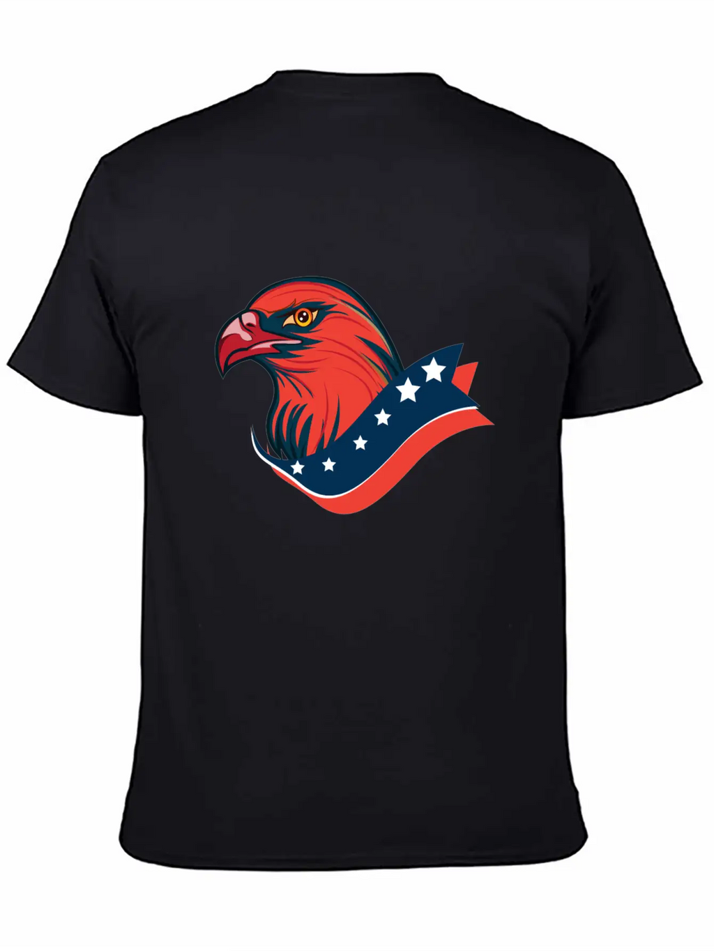 American Red Eagle, Patriotic American Eagle Unisex Short Sleeve Soft Cotton T-Shirt – Casual Everyday Wear