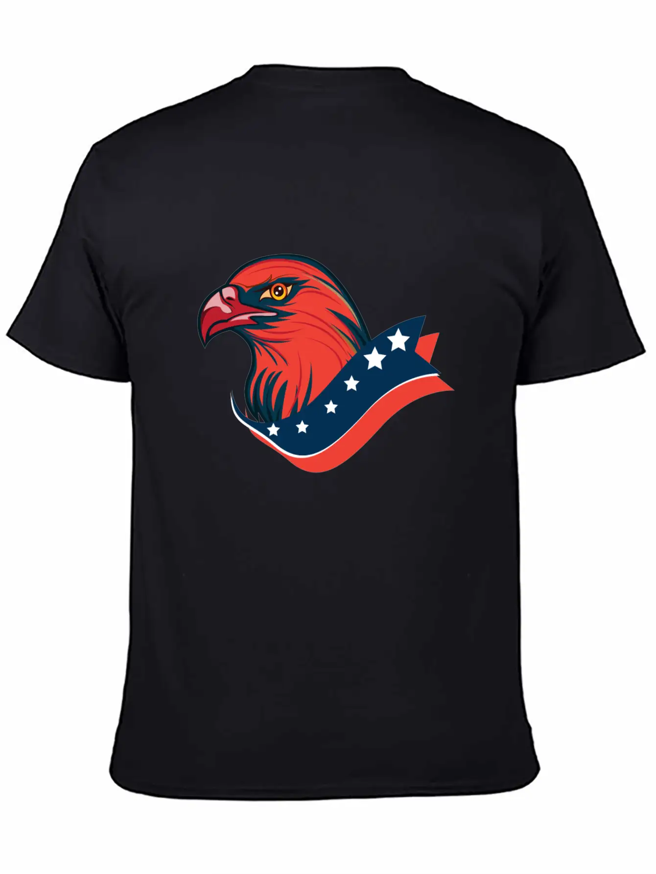 American Red Eagle, Patriotic American Eagle Unisex Short Sleeve Soft Cotton T-Shirt – Casual Everyday Wear