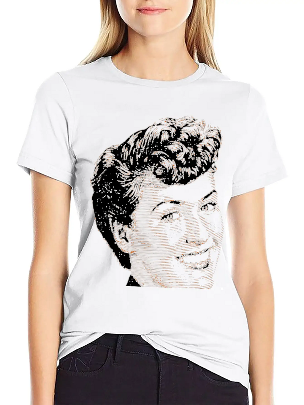 American Woman Vintage Breathable Soft Cotton T-Shirt – Timeless Casual Look