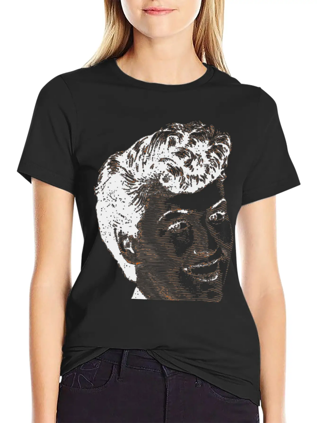 American Woman Vintage Breathable Soft Cotton T-Shirt – Timeless Casual Look