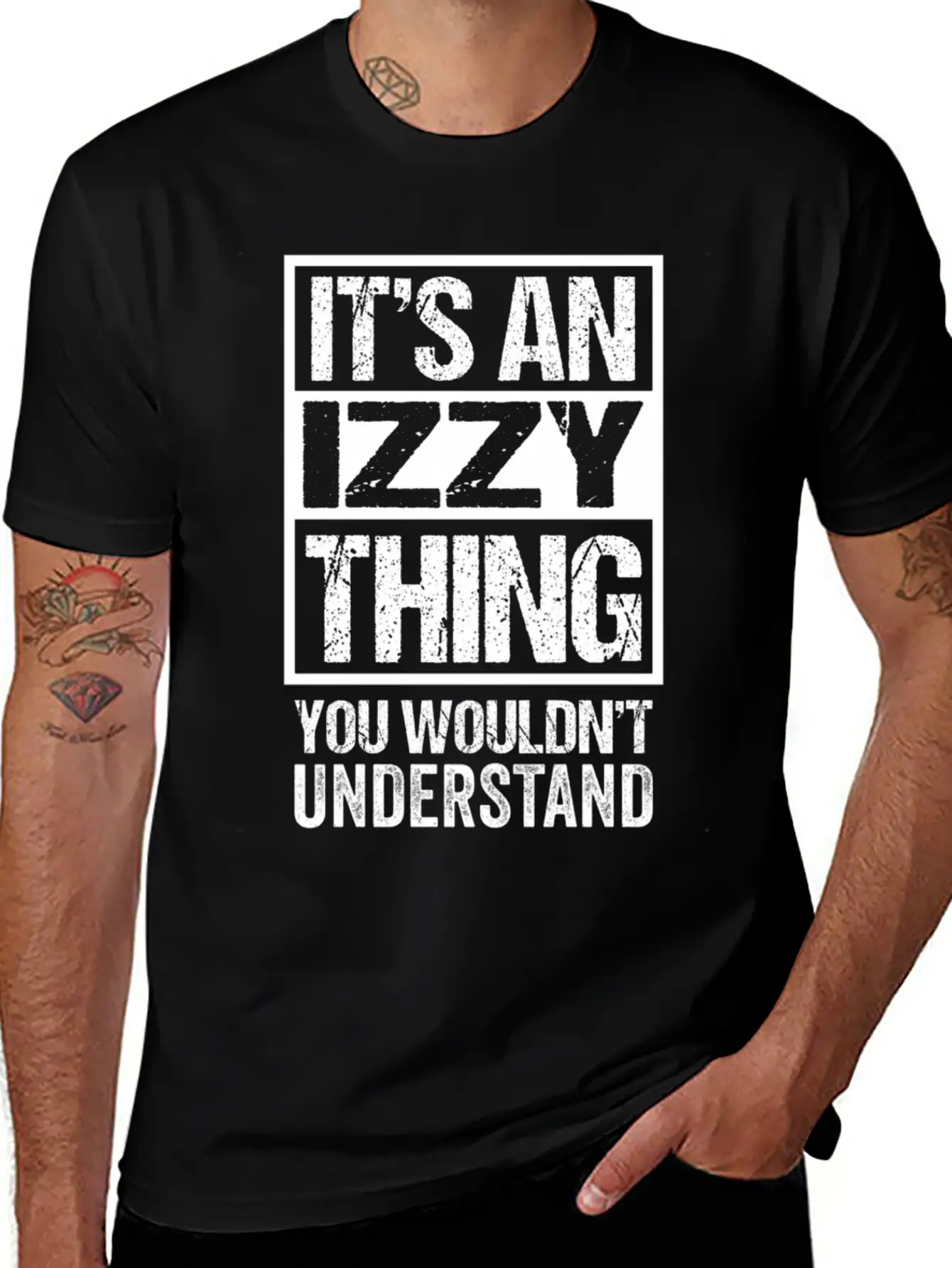 An Izzy Thing You Wouldn'T Understand First Name N Unisex Short Sleeve Soft Cotton T-Shirt – Casual Everyday Wear
