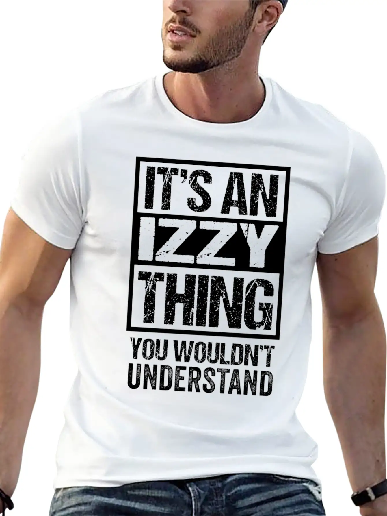 An Izzy Thing You Wouldn'T Understand First Name N Unisex Short Sleeve Soft Cotton T-Shirt – Casual Everyday Wear