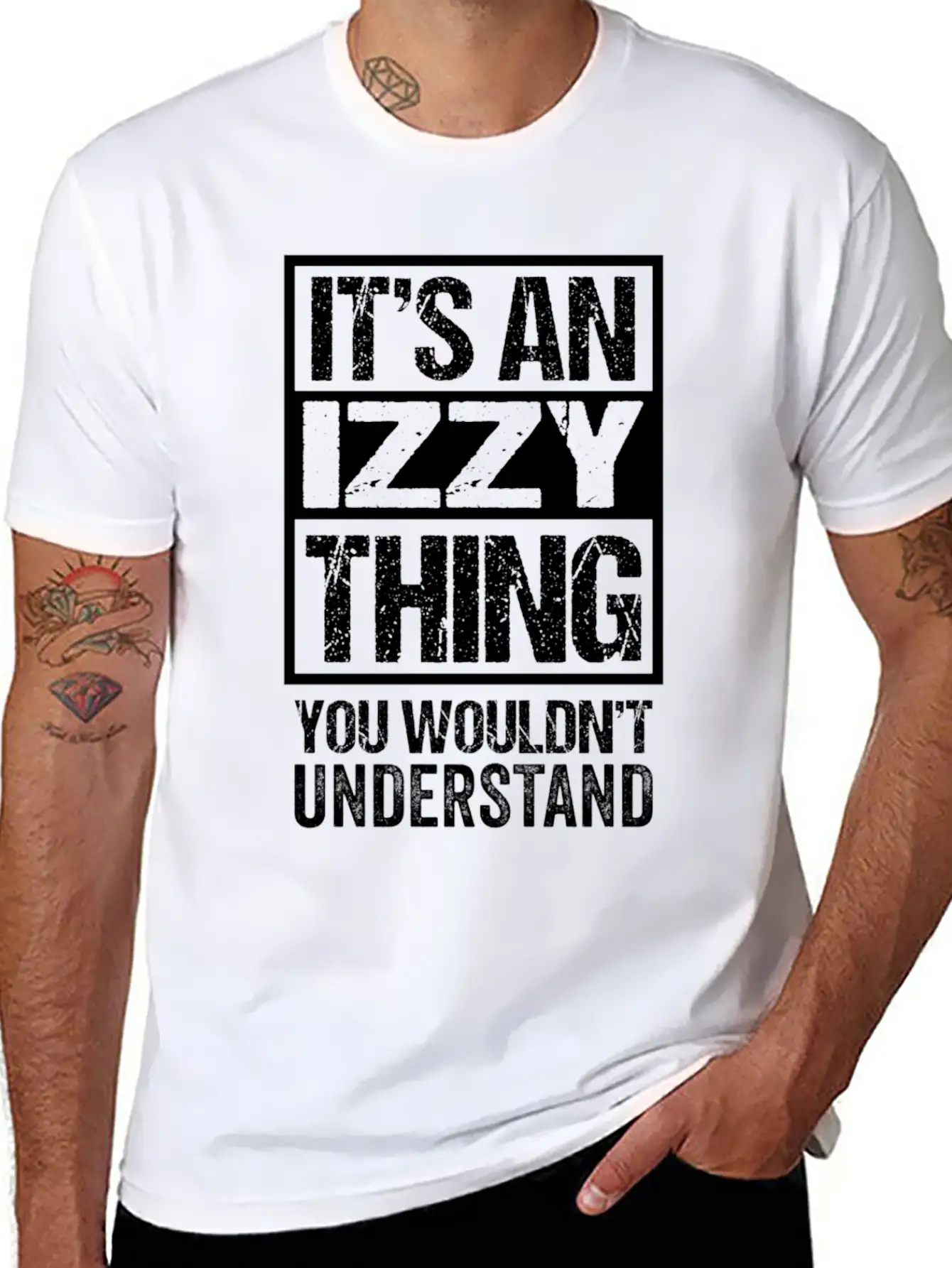 An Izzy Thing You Wouldn'T Understand First Name N Unisex Short Sleeve Soft Cotton T-Shirt – Casual Everyday Wear
