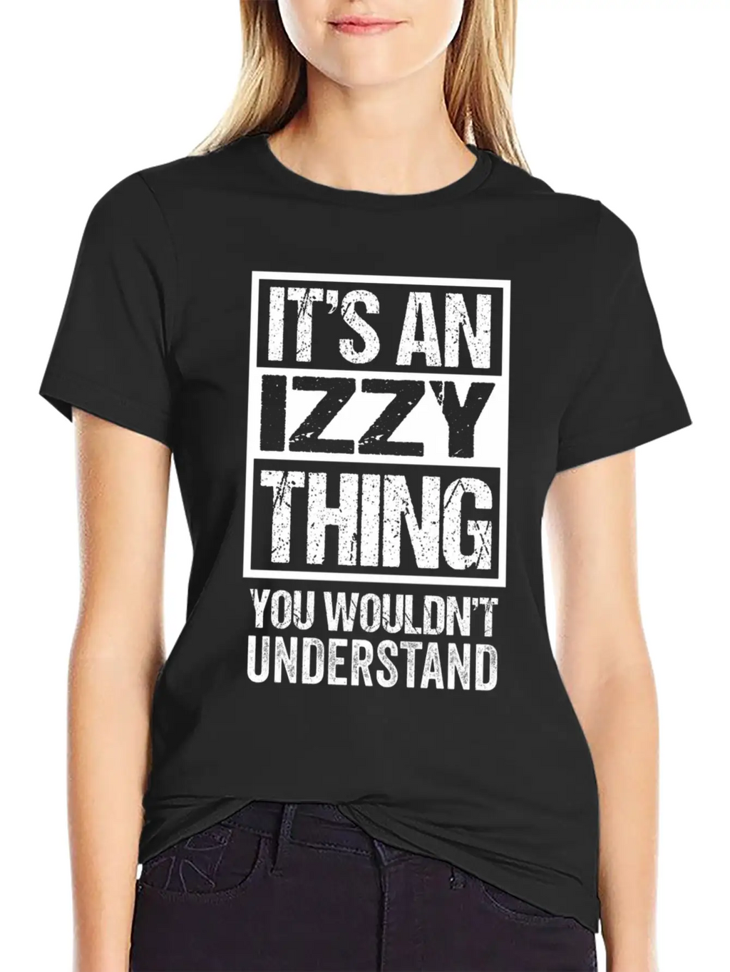 An Izzy Thing You Wouldn'T Understand First Name N Unisex Short Sleeve Soft Cotton T-Shirt – Casual Everyday Wear