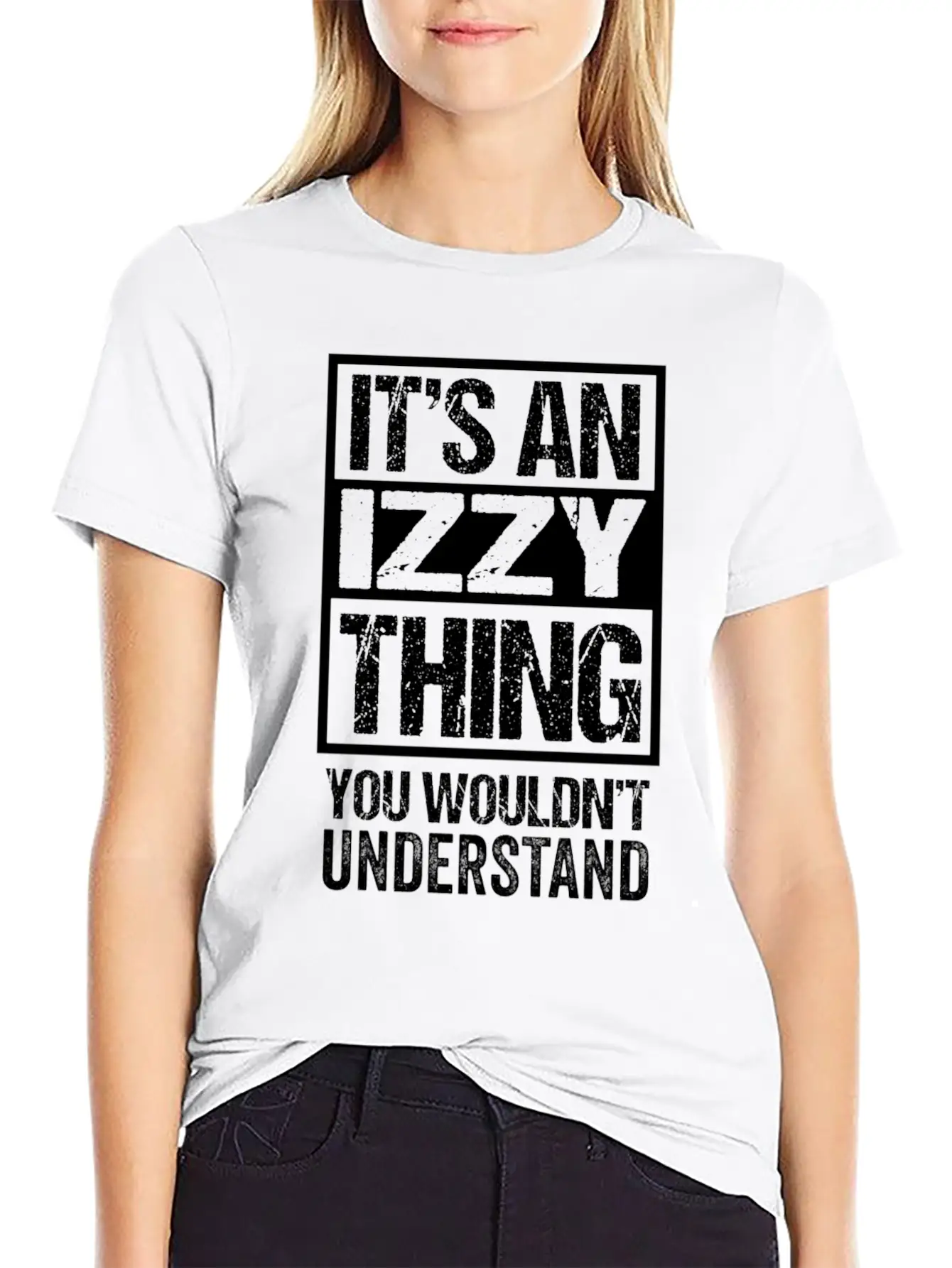 An Izzy Thing You Wouldn'T Understand First Name N Unisex Short Sleeve Soft Cotton T-Shirt – Casual Everyday Wear