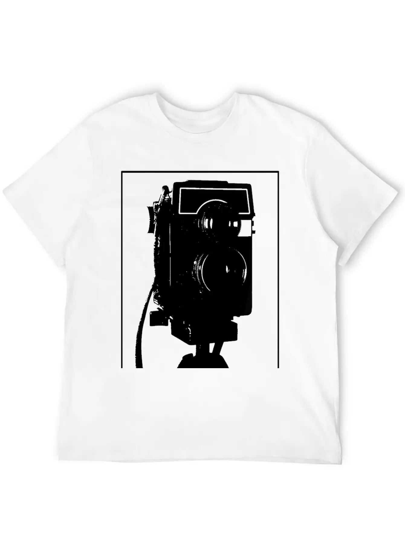 Analogue Camera On Tripod Unisex Casual T-Shirt – Clean Design For Daily Comfort