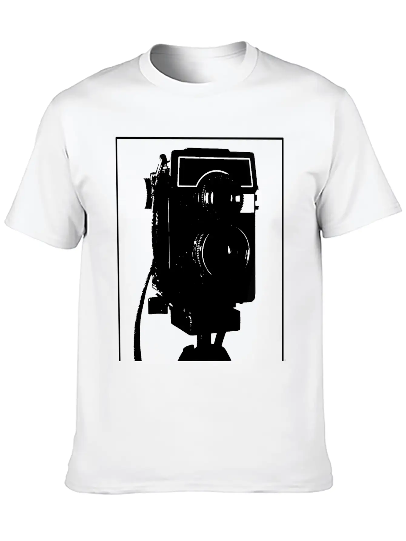 Analogue Camera On Tripod Unisex Casual T-Shirt – Clean Design For Daily Comfort
