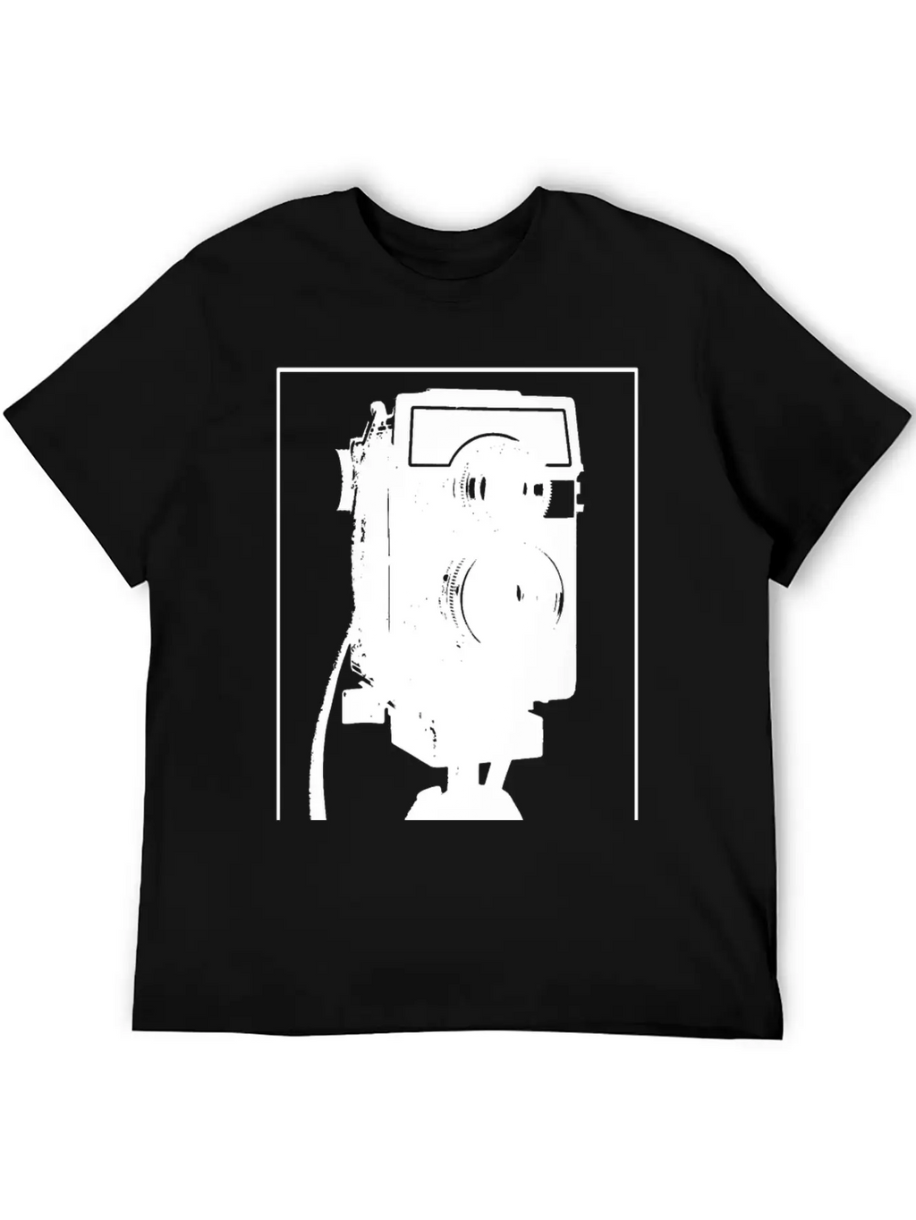 Analogue Camera On Tripod Unisex Casual T-Shirt – Clean Design For Daily Comfort