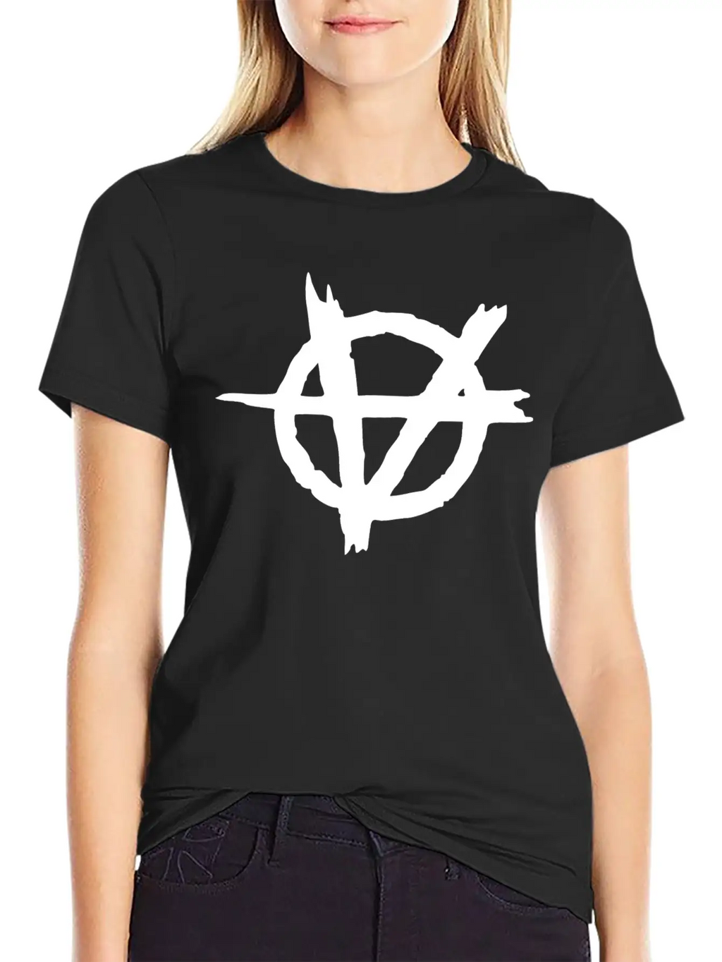 ANARCHY GOTHIC LOGO Unisex Short Sleeve Soft Cotton T-Shirt – Casual Everyday Wear