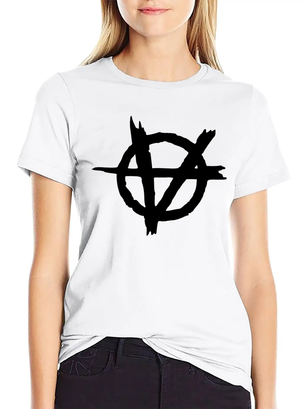 ANARCHY GOTHIC LOGO Unisex Short Sleeve Soft Cotton T-Shirt – Casual Everyday Wear