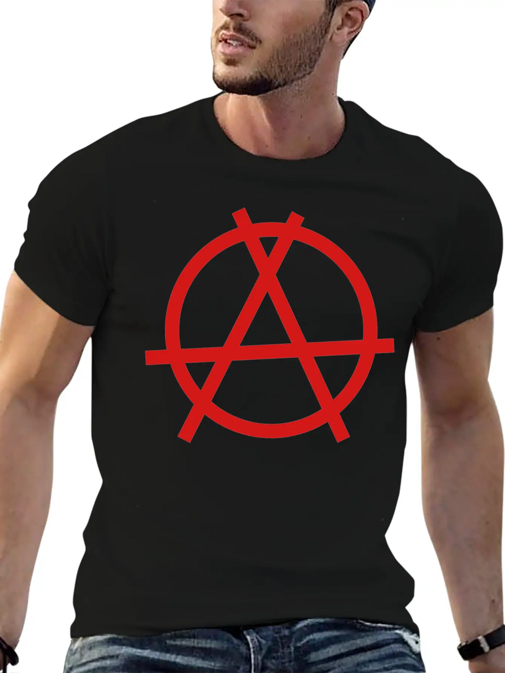 Anarchy Sign Unisex Casual T-Shirt – Clean Design For Daily Comfort