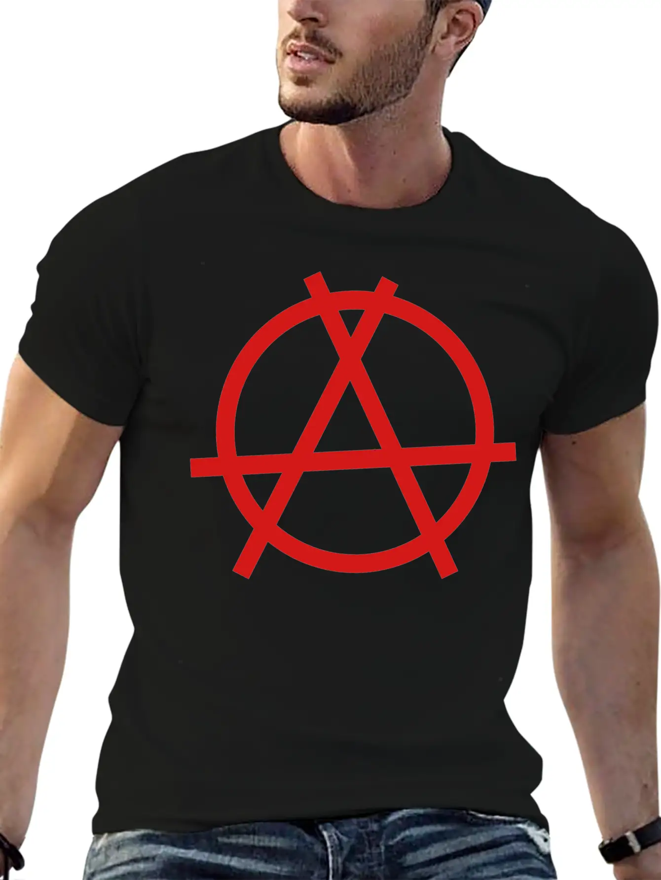 Anarchy Sign Unisex Casual T-Shirt – Clean Design For Daily Comfort