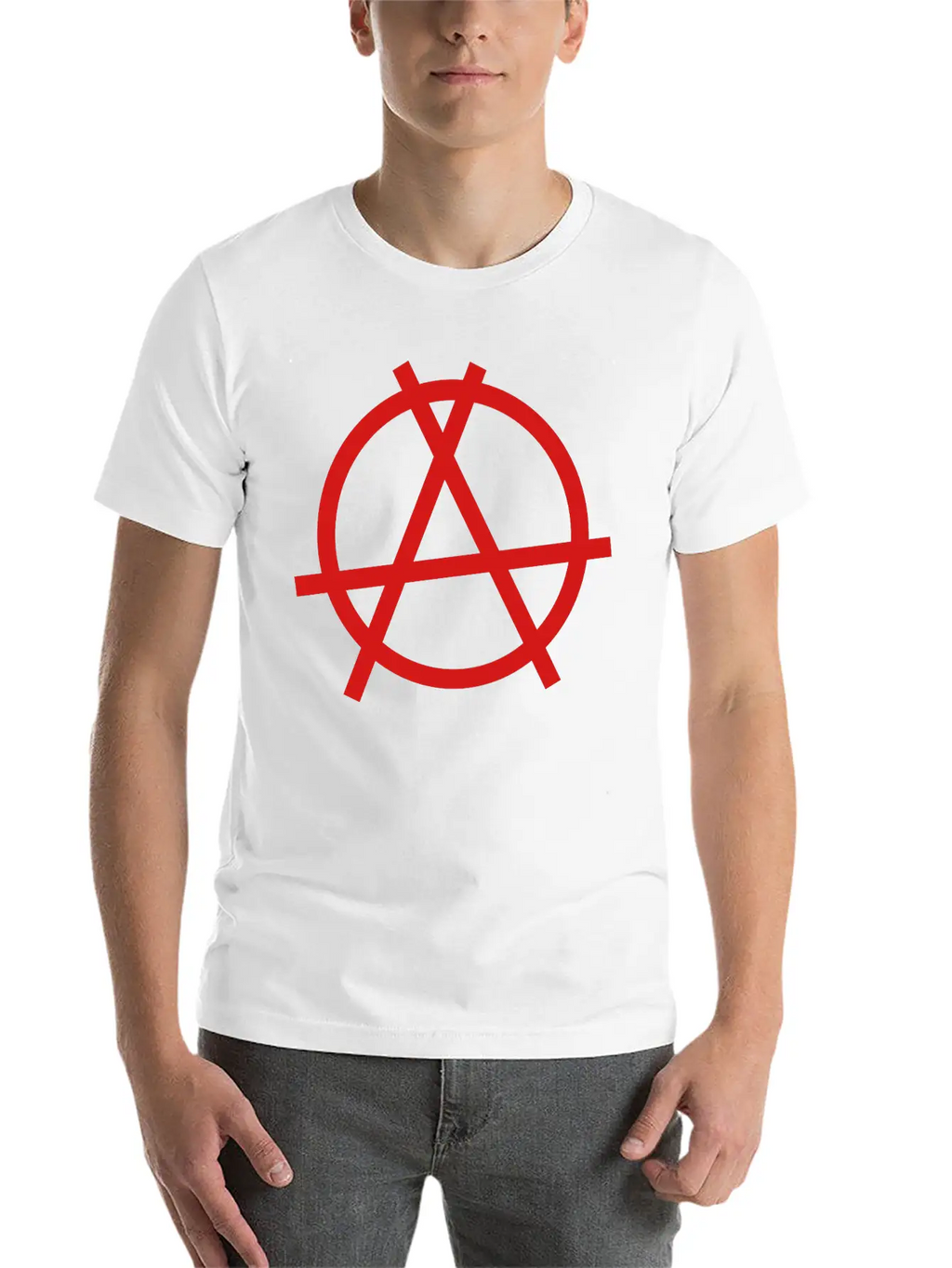 Anarchy Sign Unisex Casual T-Shirt – Clean Design For Daily Comfort
