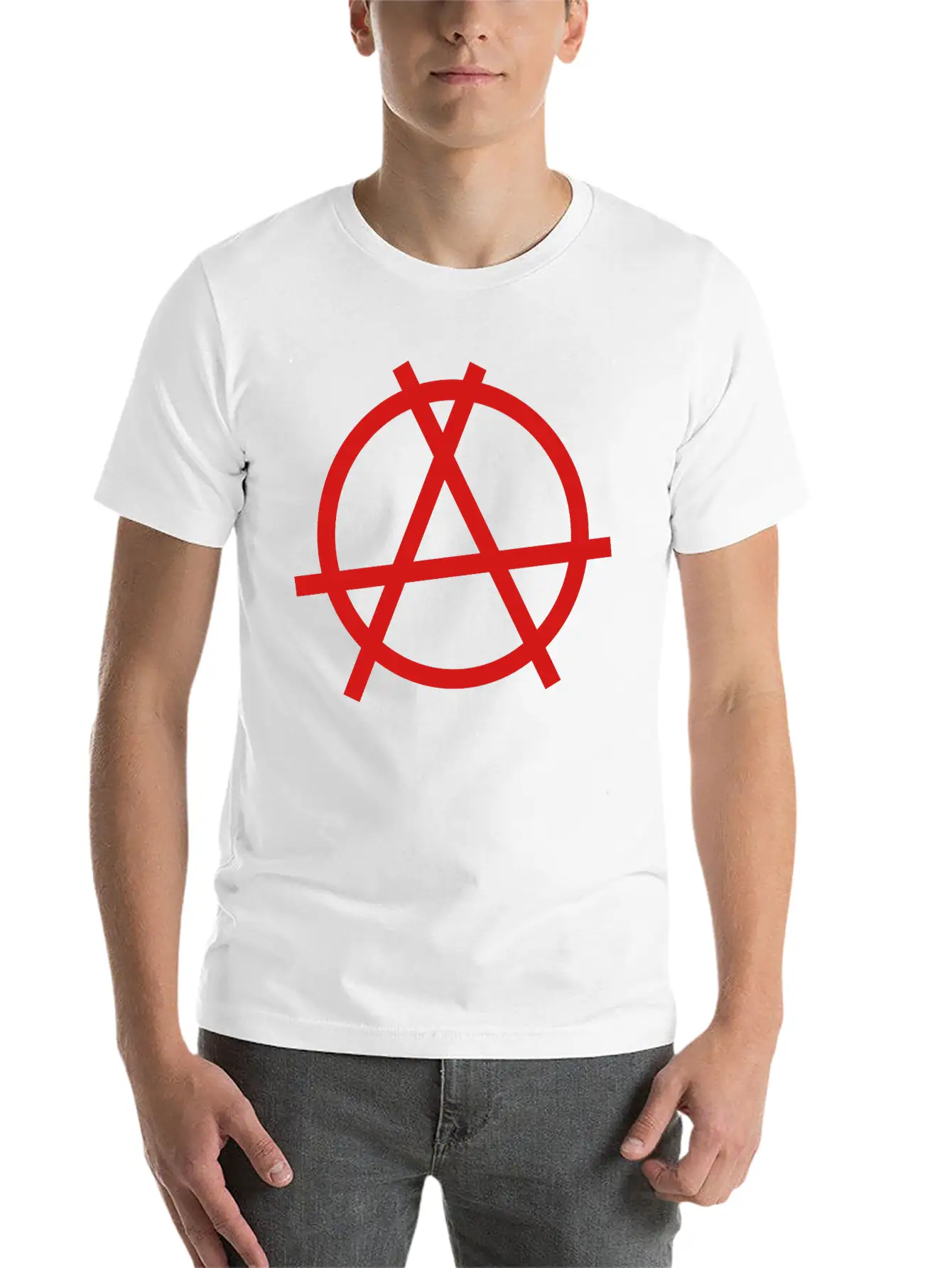 Anarchy Sign Unisex Casual T-Shirt – Clean Design For Daily Comfort