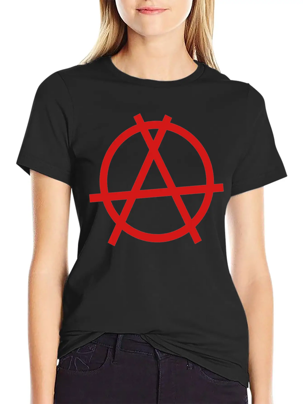 Anarchy Sign Unisex Casual T-Shirt – Clean Design For Daily Comfort
