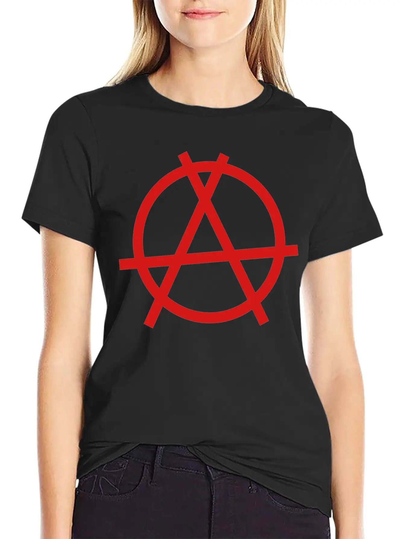 Anarchy Sign Unisex Casual T-Shirt – Clean Design For Daily Comfort