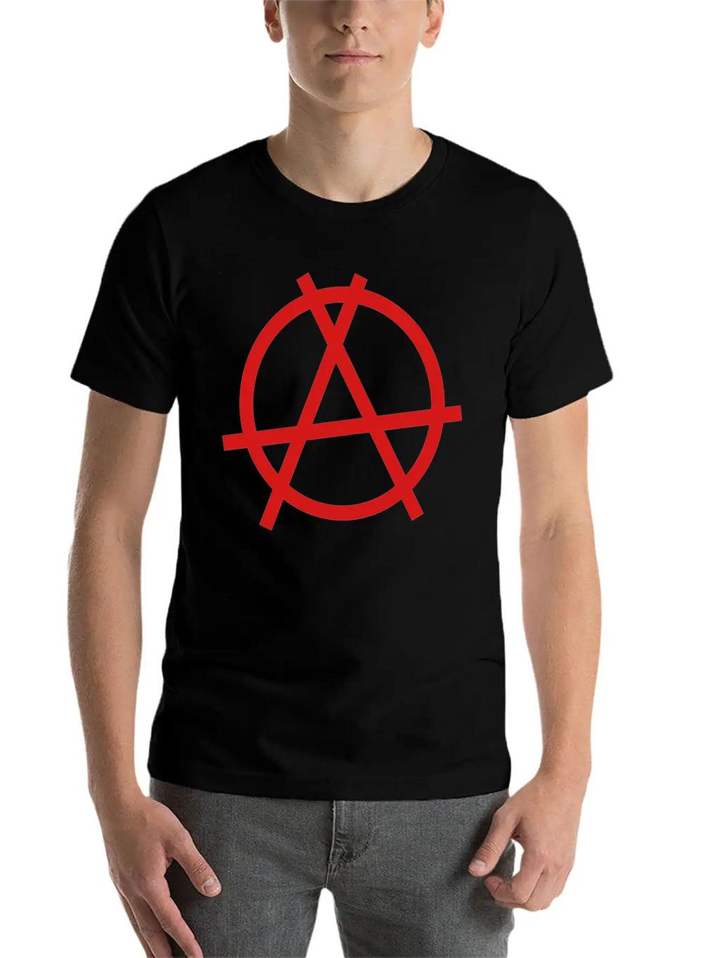 Anarchy Sign Unisex Casual T-Shirt – Clean Design For Daily Comfort