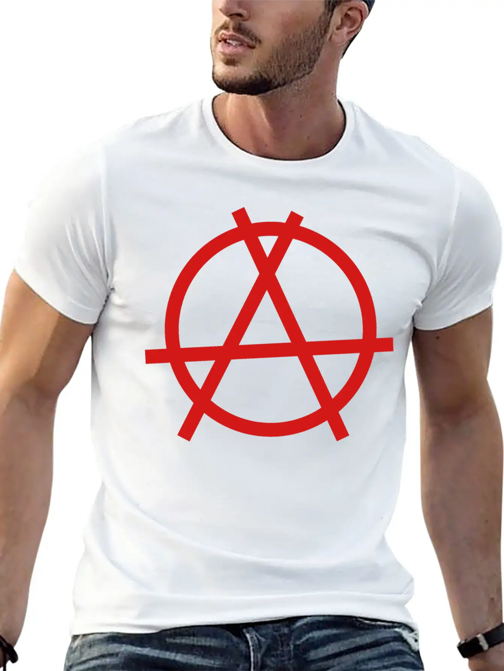 Anarchy Sign Unisex Casual T-Shirt – Clean Design For Daily Comfort