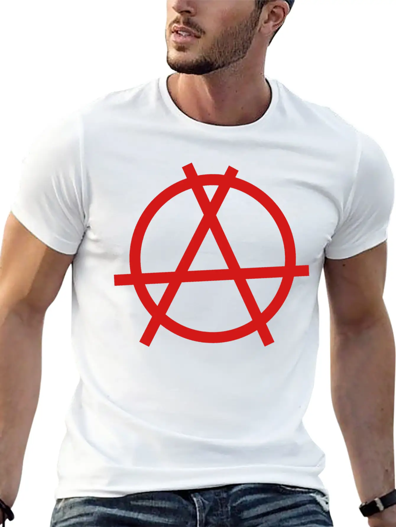Anarchy Sign Unisex Casual T-Shirt – Clean Design For Daily Comfort