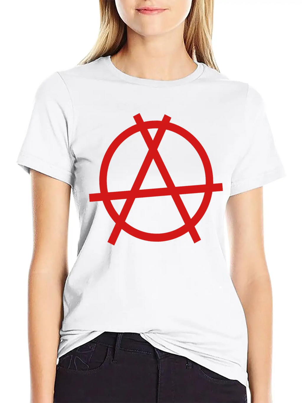 Anarchy Sign Unisex Casual T-Shirt – Clean Design For Daily Comfort