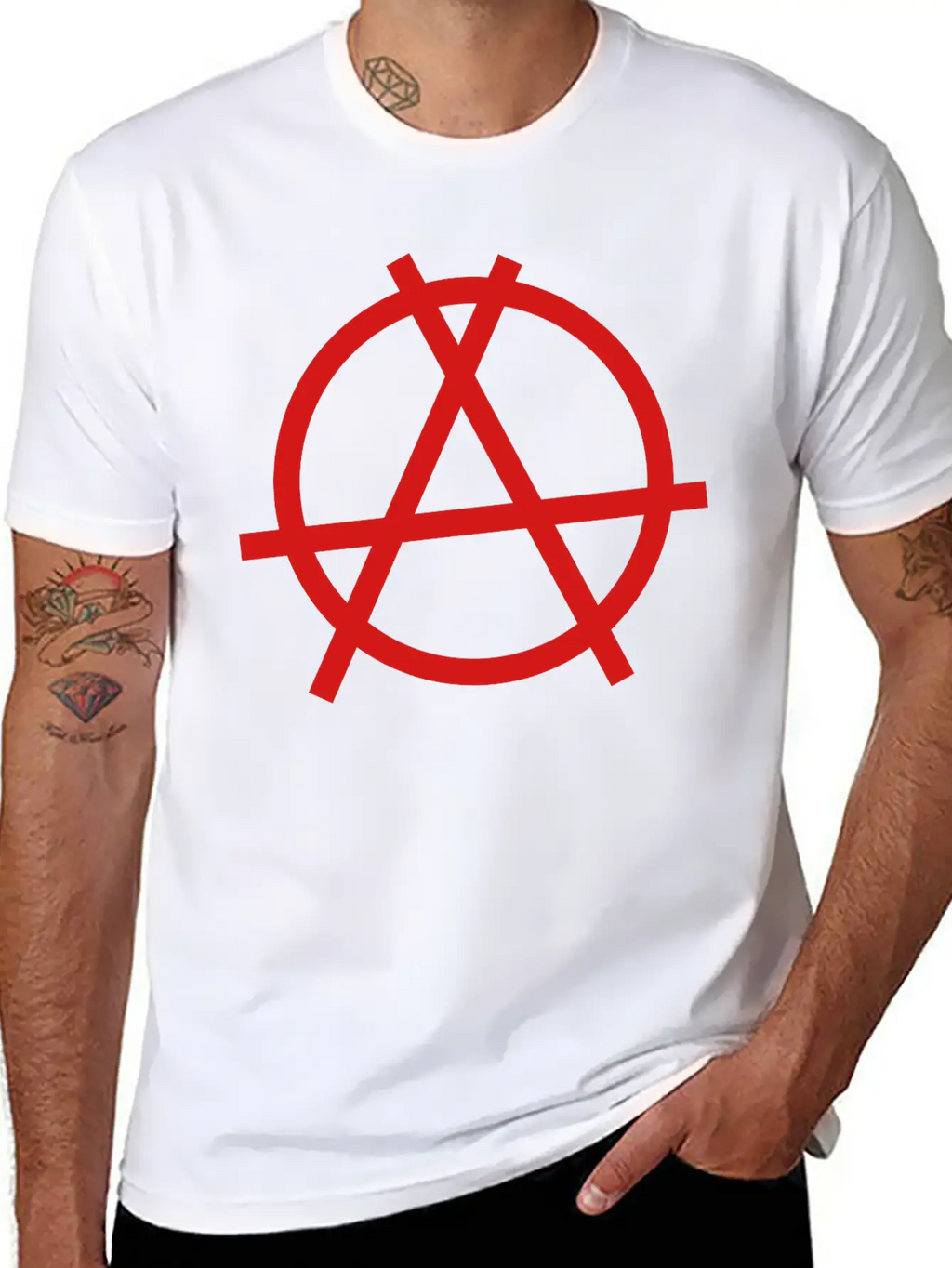 Anarchy Sign Unisex Casual T-Shirt – Clean Design For Daily Comfort