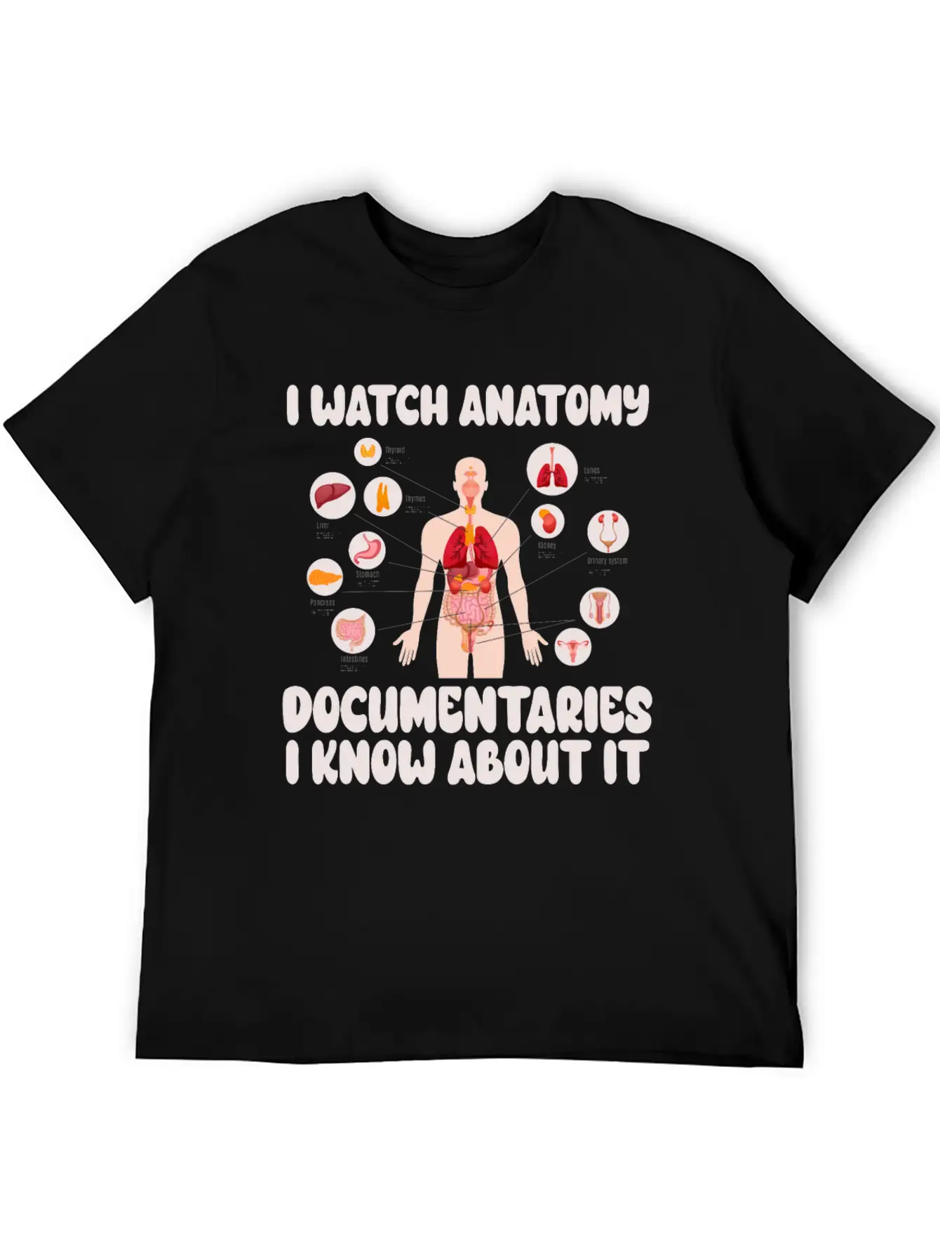 Anatomy Documentaries Medical Stylish Everyday T-Shirt – Unisex Basic Cotton Tee
