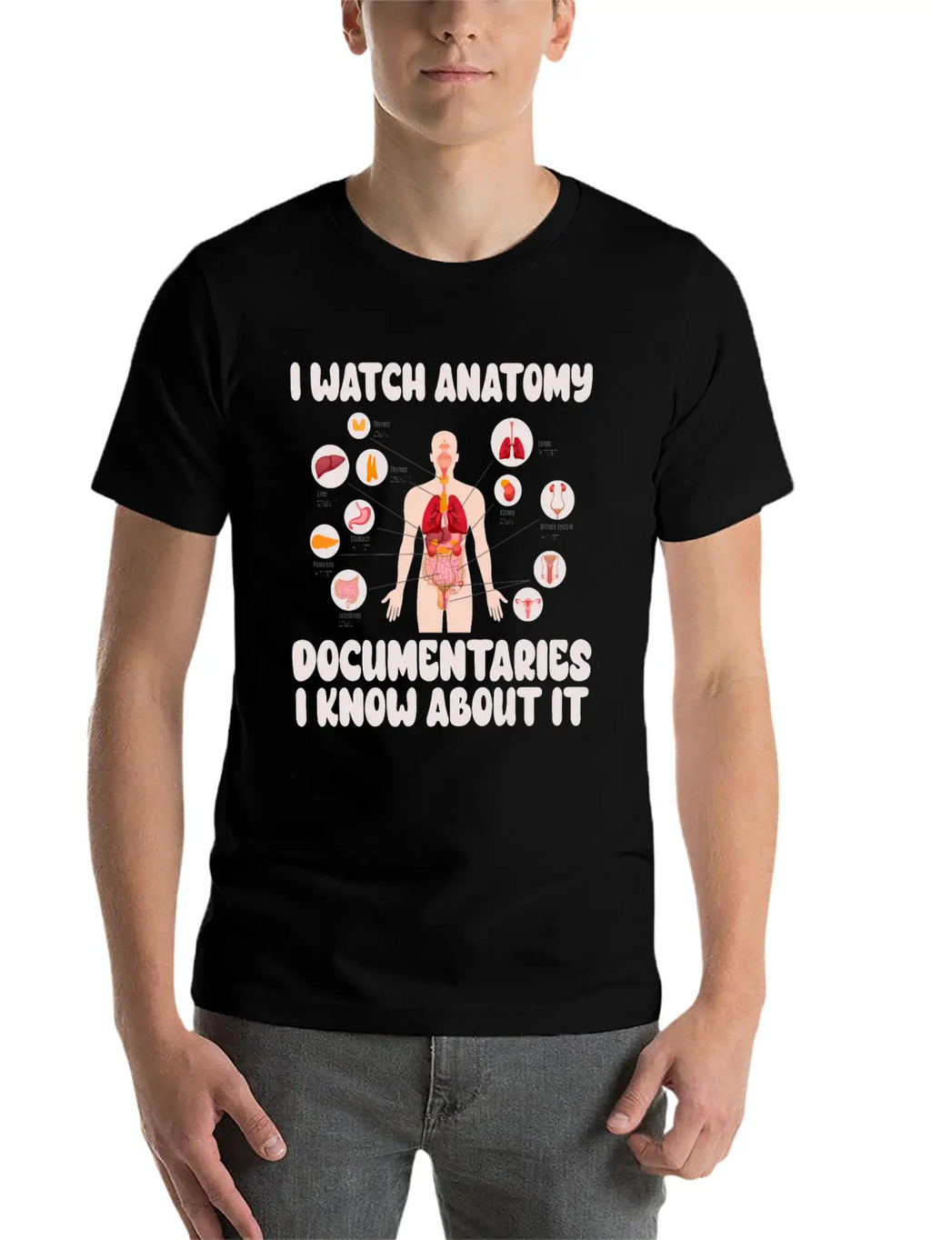Anatomy Documentaries Medical Stylish Everyday T-Shirt – Unisex Basic Cotton Tee