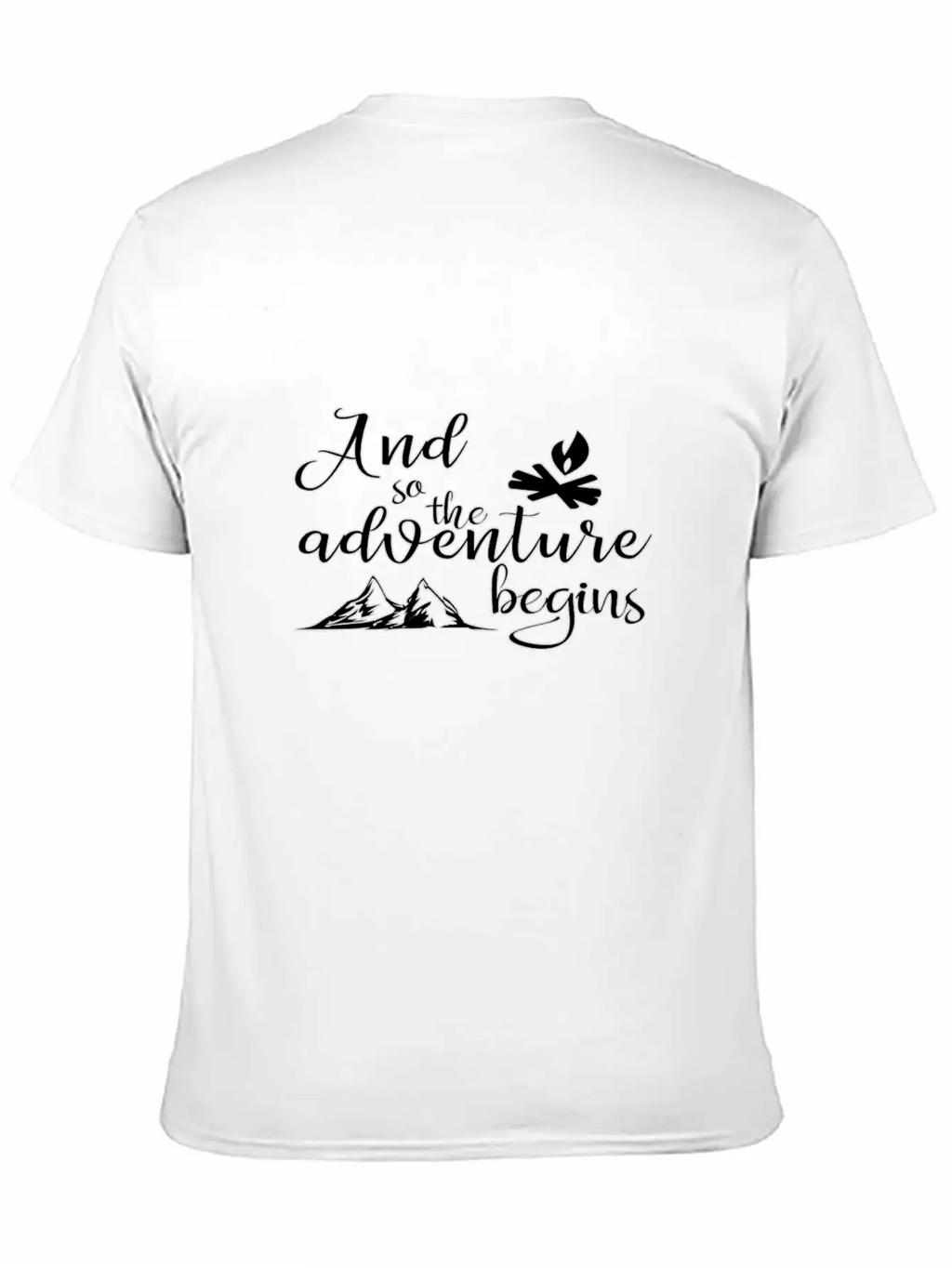 And So The Adventure Begins Art Unisex Short Sleeve Soft Cotton T-Shirt – Casual Everyday Wear
