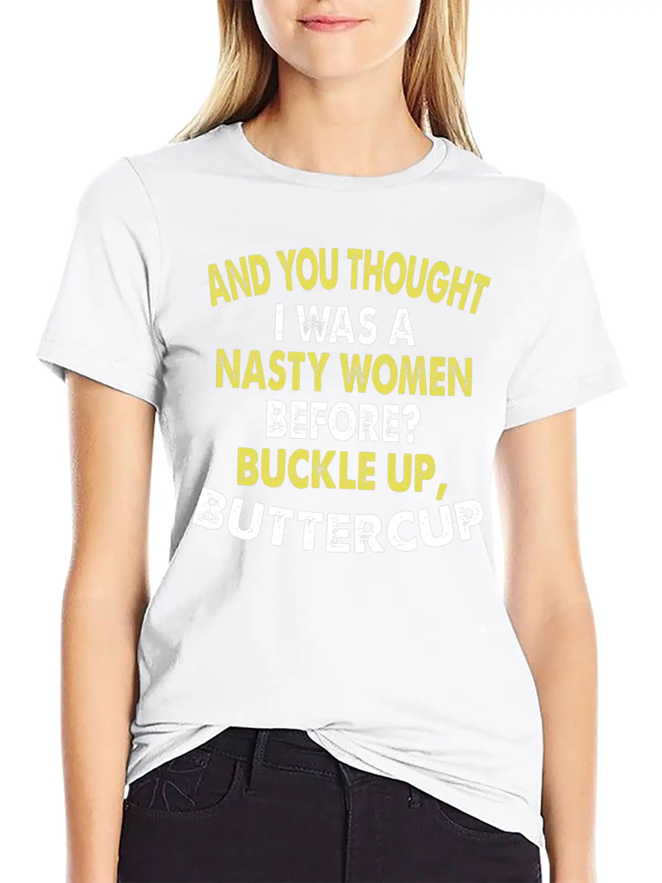 And You Thought I Was A Nasty Women Funny Vote Tee Essential Cotton Tee For Daily Outfits – Unisex Style