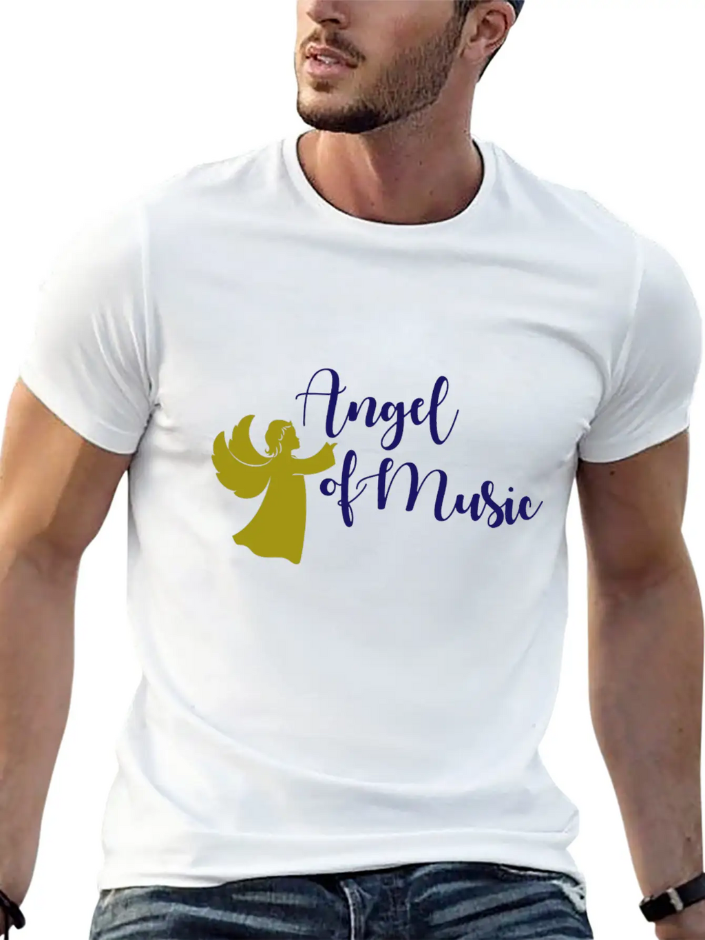 Angel Of Music Music Musician Classic Fit Graphic Tee For Daily Comfort – Unisex Cotton Shirt