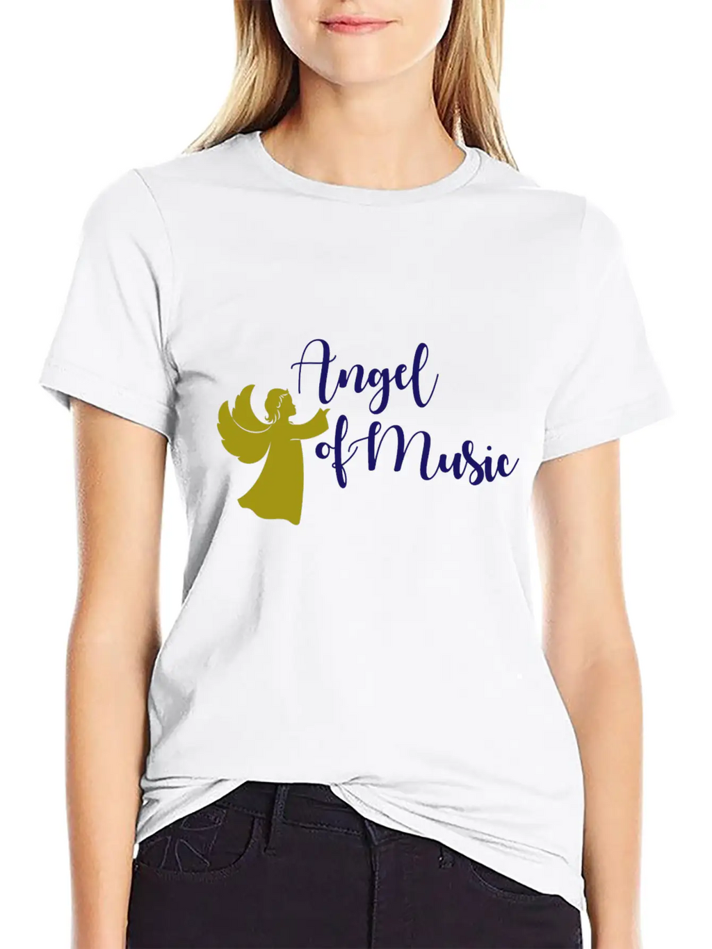 Angel Of Music Music Musician Classic Fit Graphic Tee For Daily Comfort – Unisex Cotton Shirt