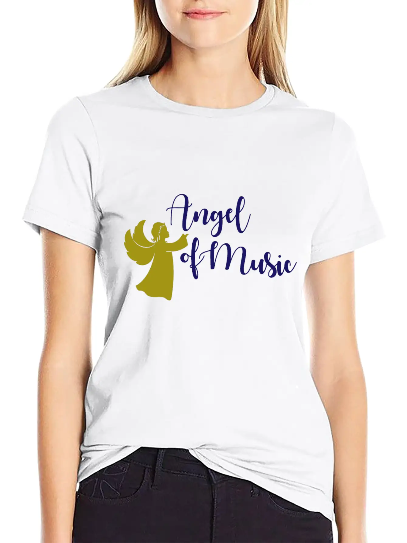 Angel Of Music Music Musician Classic Fit Graphic Tee For Daily Comfort – Unisex Cotton Shirt