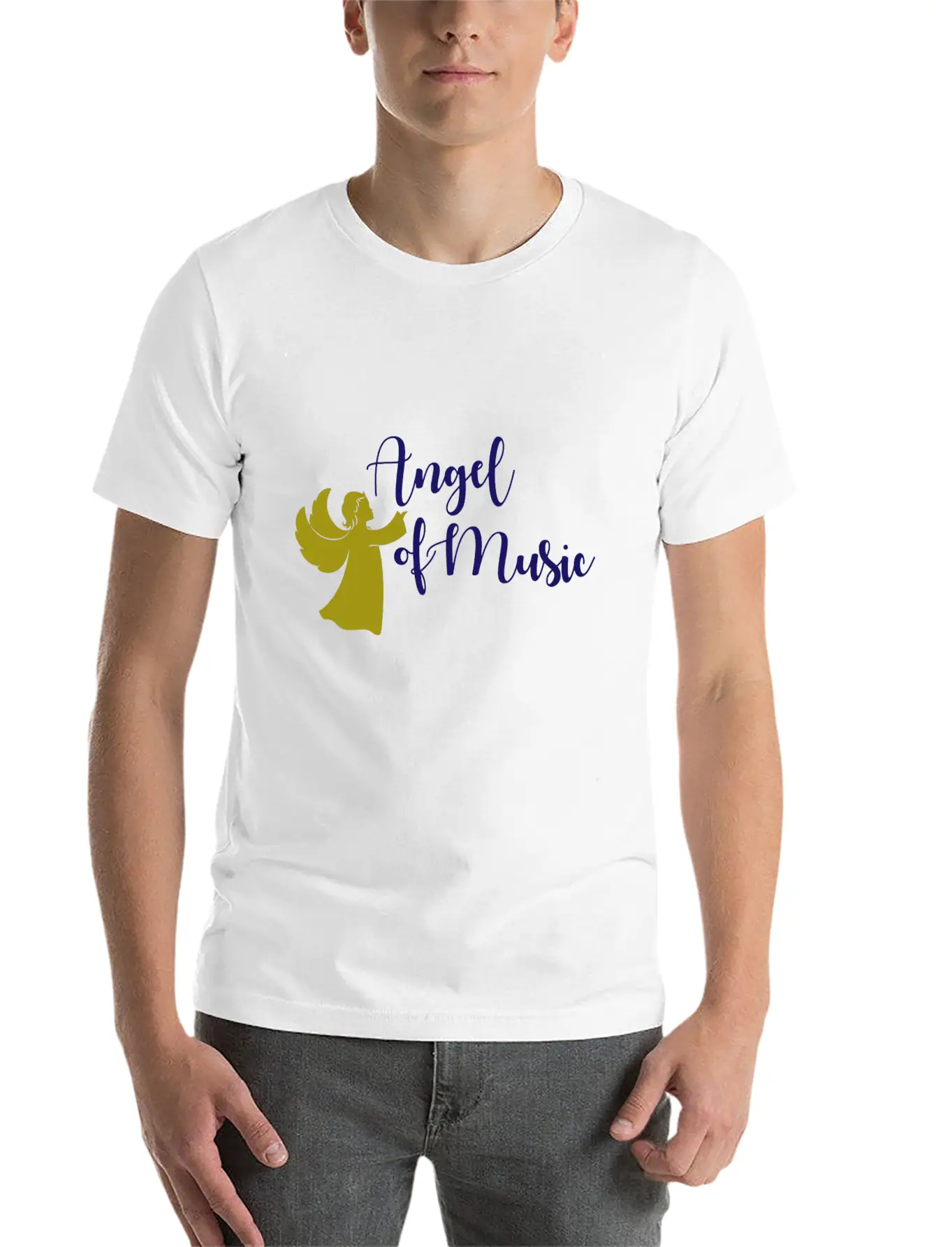 Angel Of Music Music Musician Classic Fit Graphic Tee For Daily Comfort – Unisex Cotton Shirt