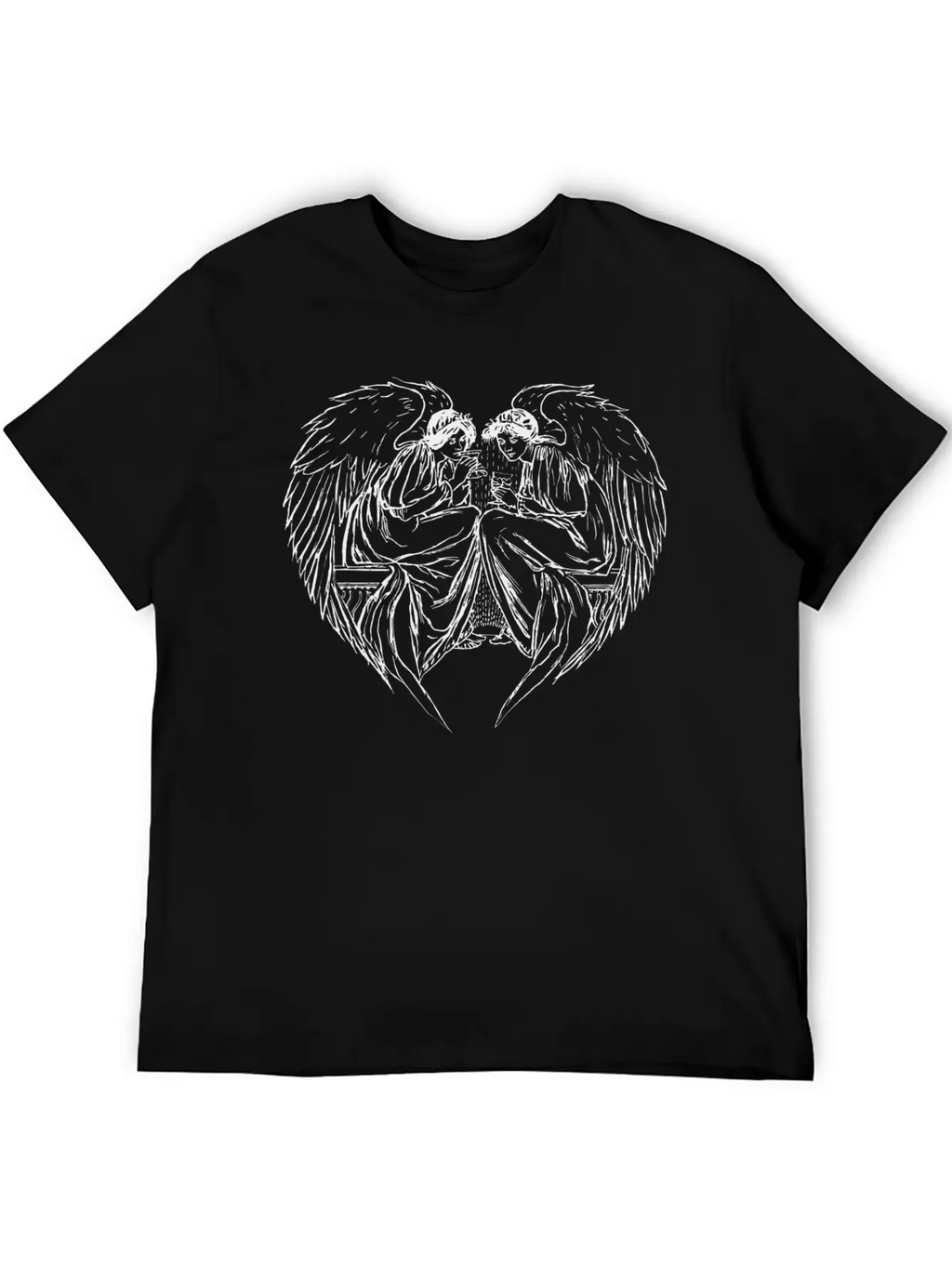 Angels In Love Casual Graphic T-Shirt – Simple And Comfortable Daily Wear