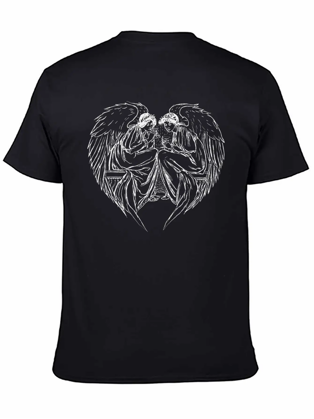 Angels In Love Casual Graphic T-Shirt – Simple And Comfortable Daily Wear